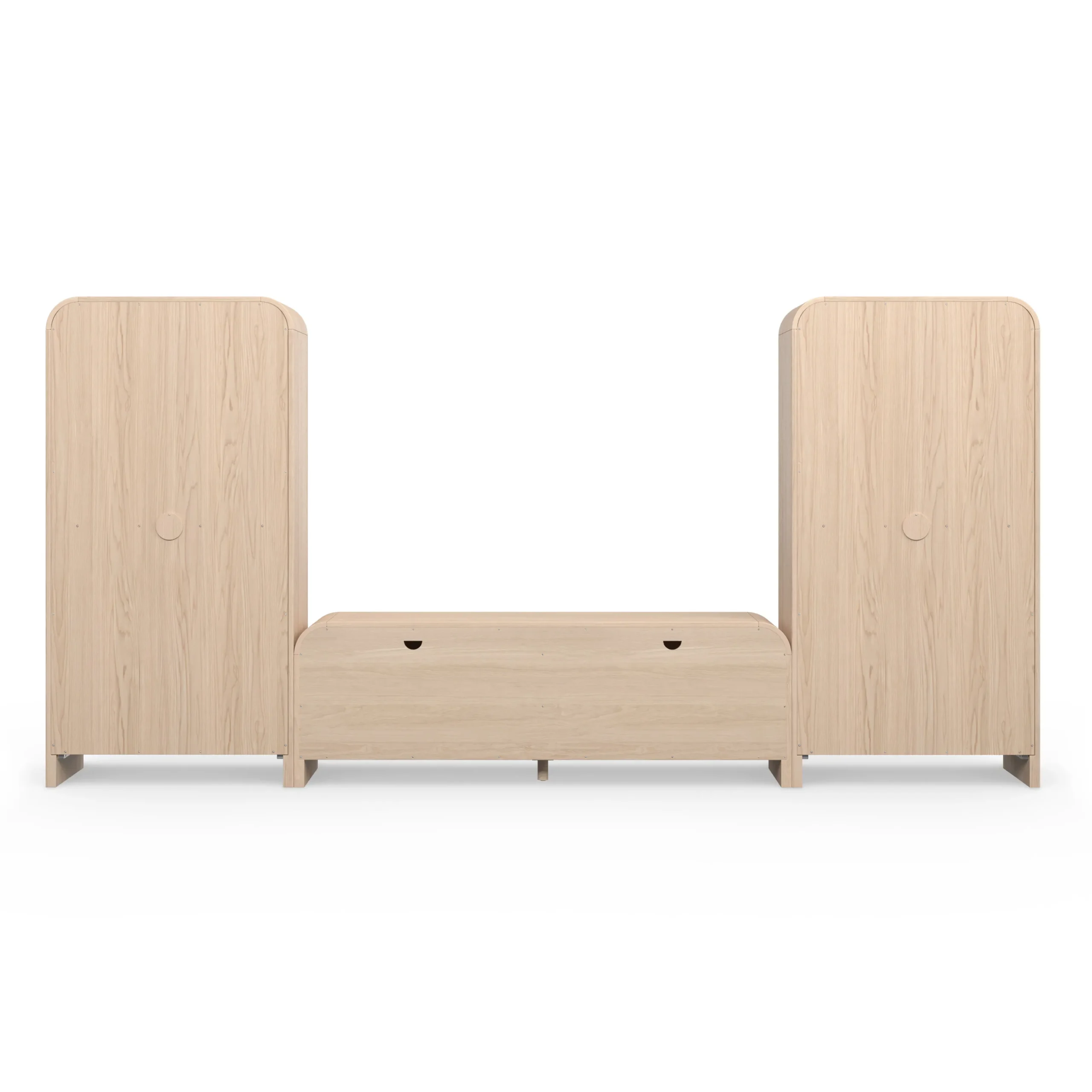 Faydra 140_ Media Storage Set - Natural Ash