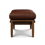 Bavel 25_ Leather Ottoman - Indiana Brown