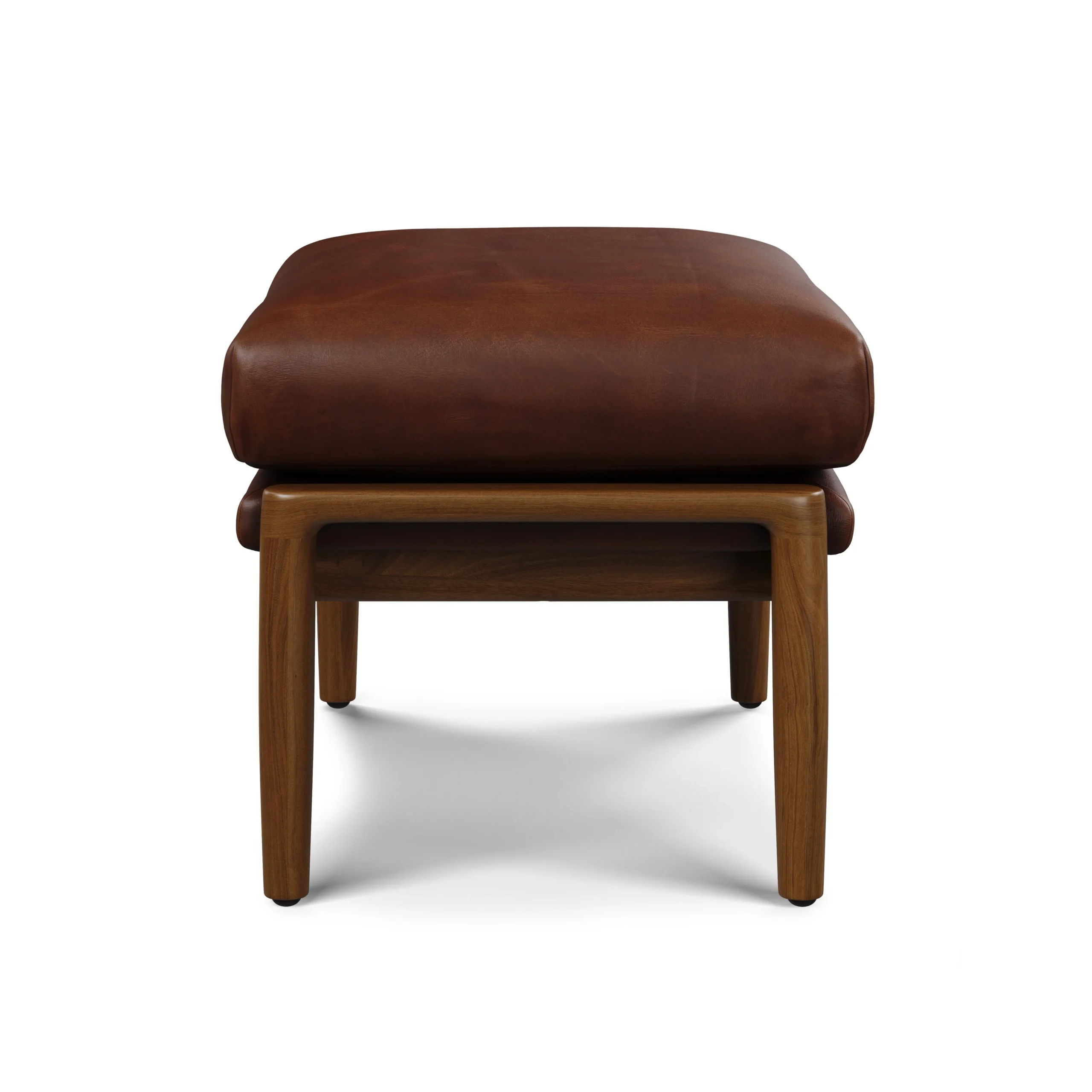 Bavel 25_ Leather Ottoman - Indiana Brown - Image 5