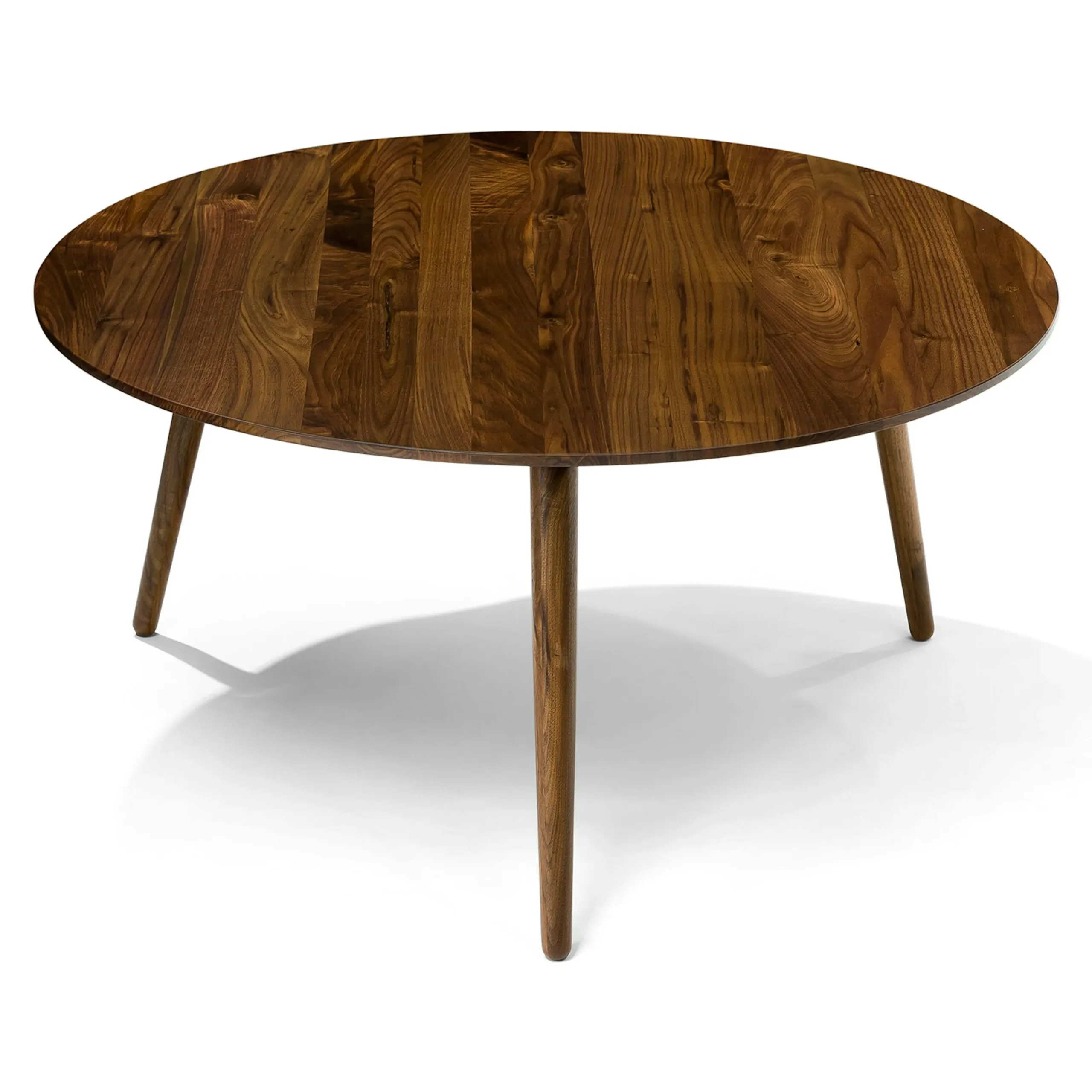 Amoeba 35.5_ Round Coffee Table - Walnut - Image 5