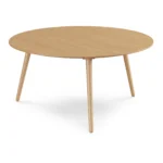 Amoeba 35.5_ Round Coffee Table - White Oak