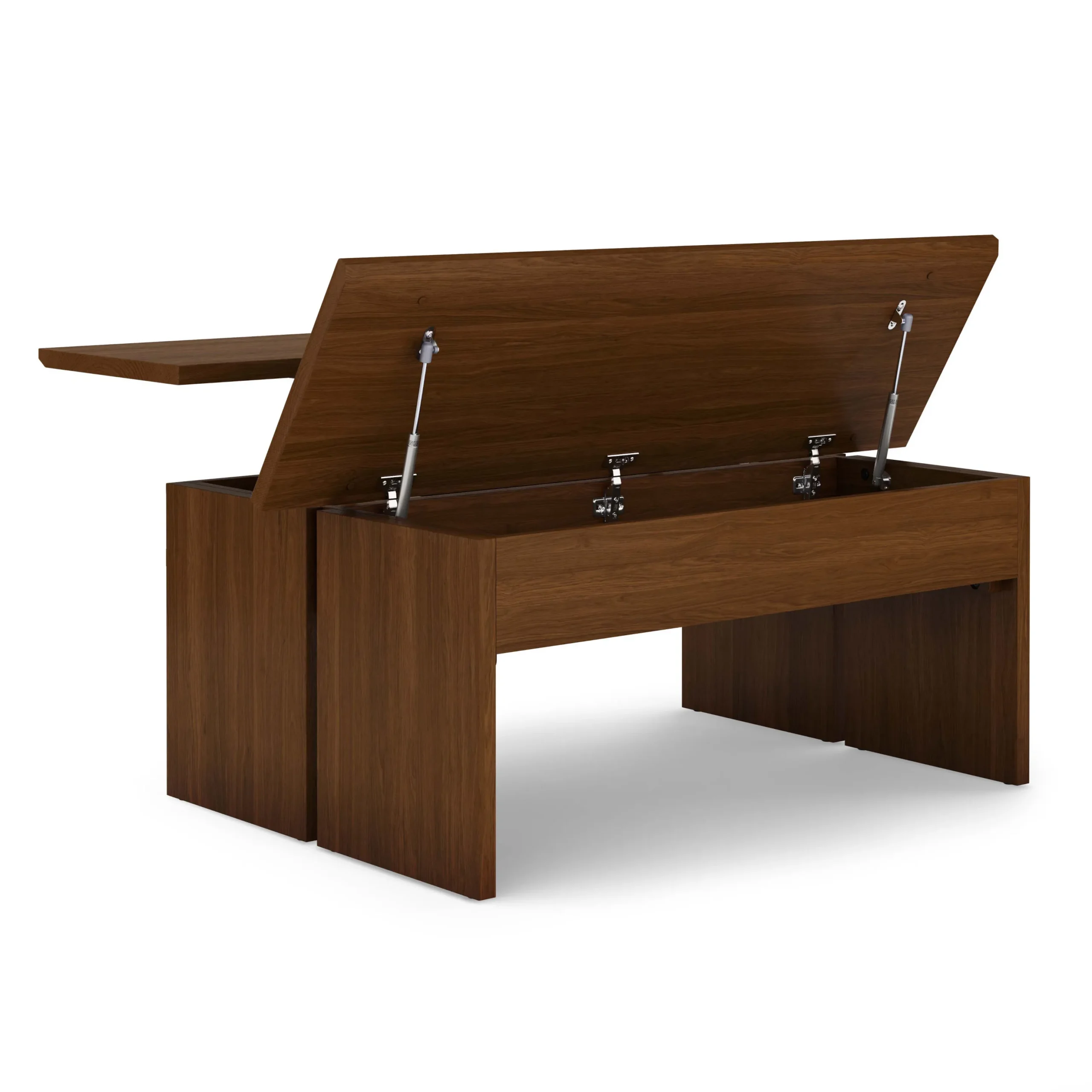 Karl 46_ Lift-Top Storage Coffee Table - Walnut - Image 3