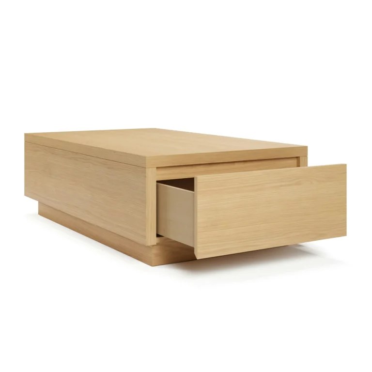 Leif 47_ Storage Coffee Table - White Oak
