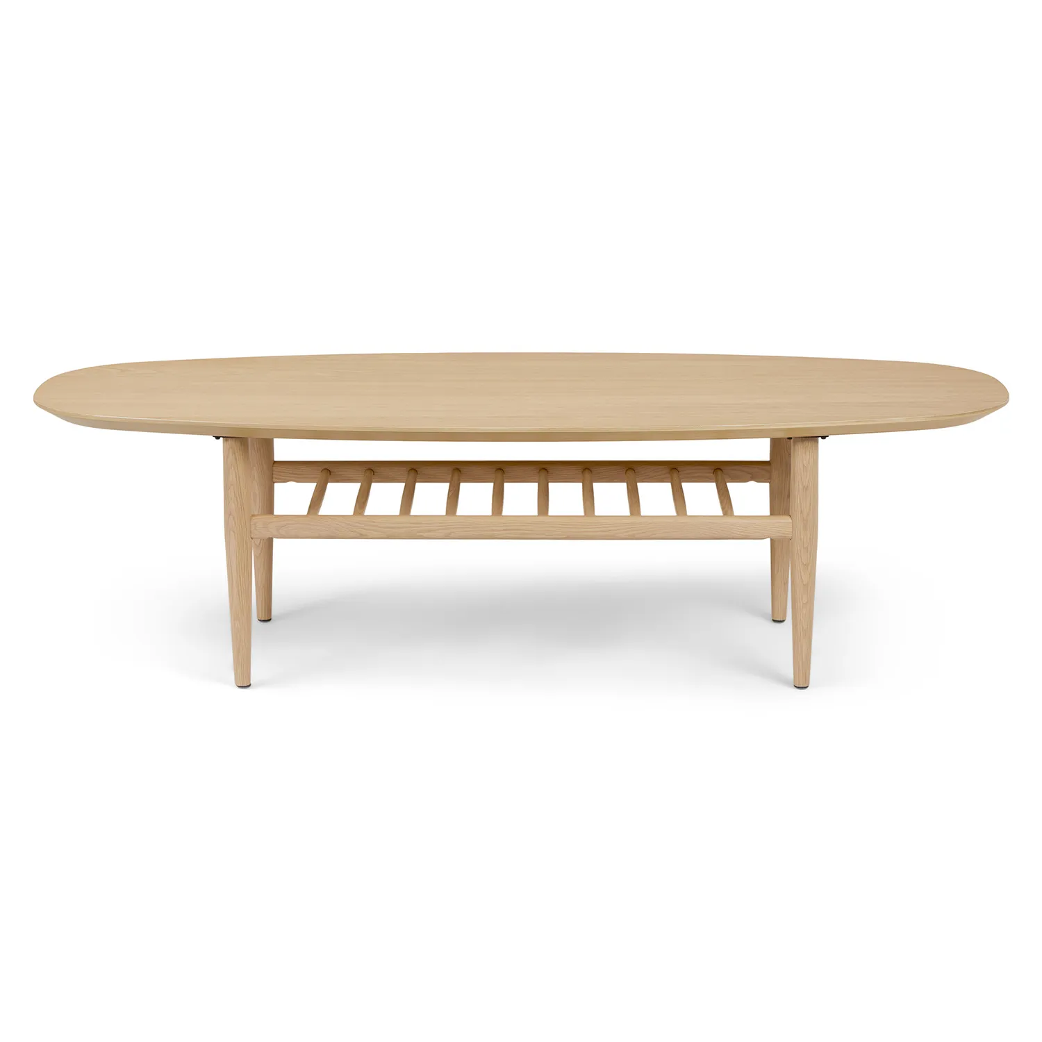 Lenia 53.5_ Oval Coffee Table - White Oak - Image 3