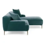Abisko 94.5_ Velvet Right Sectional - Plush Pacific Blue