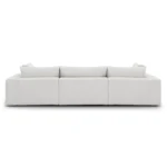 Beta 129.5_ Modular U Sectional - Quartz White