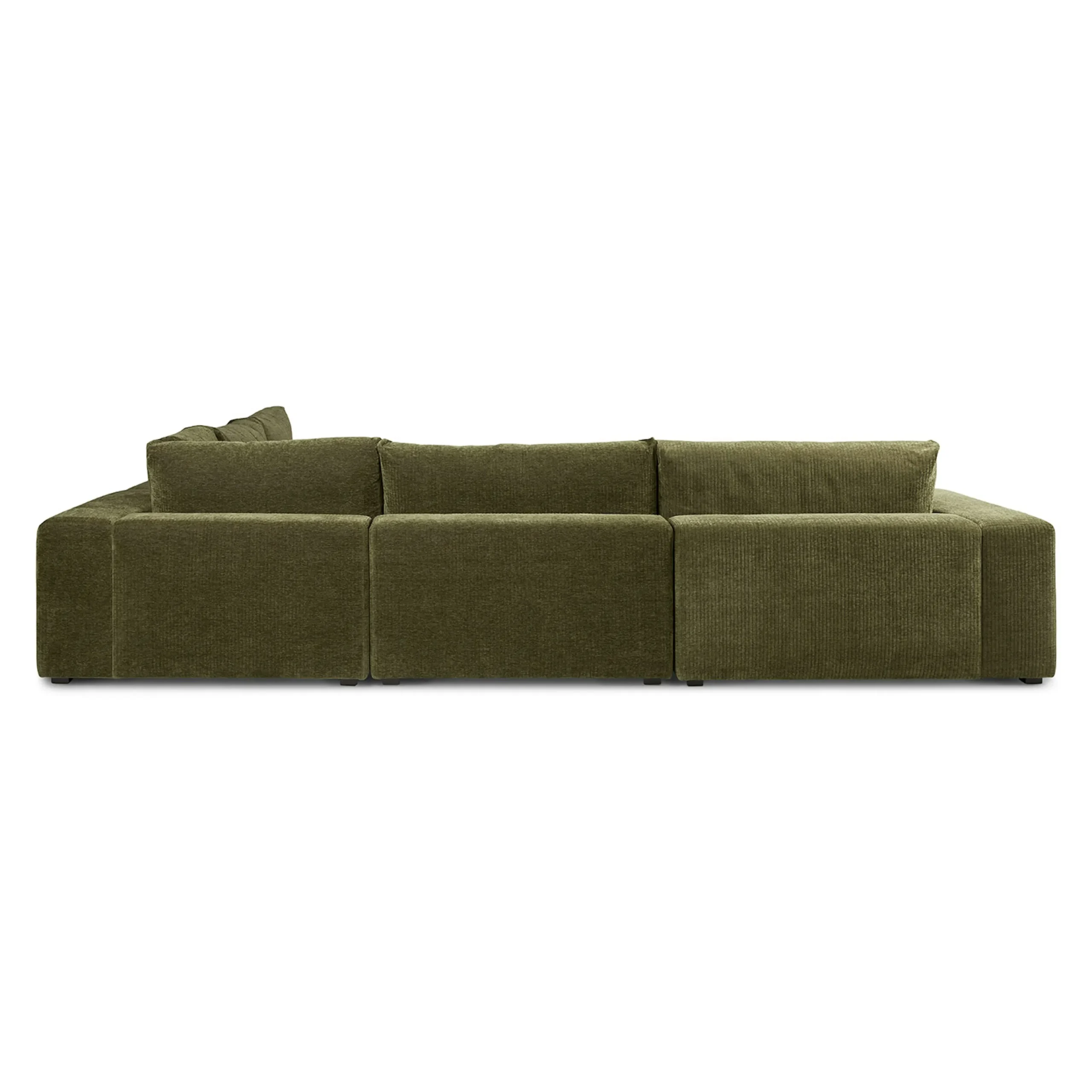 Beta 133.5_ Left Modular Conversational Sectional - Cypress Green - Image 5