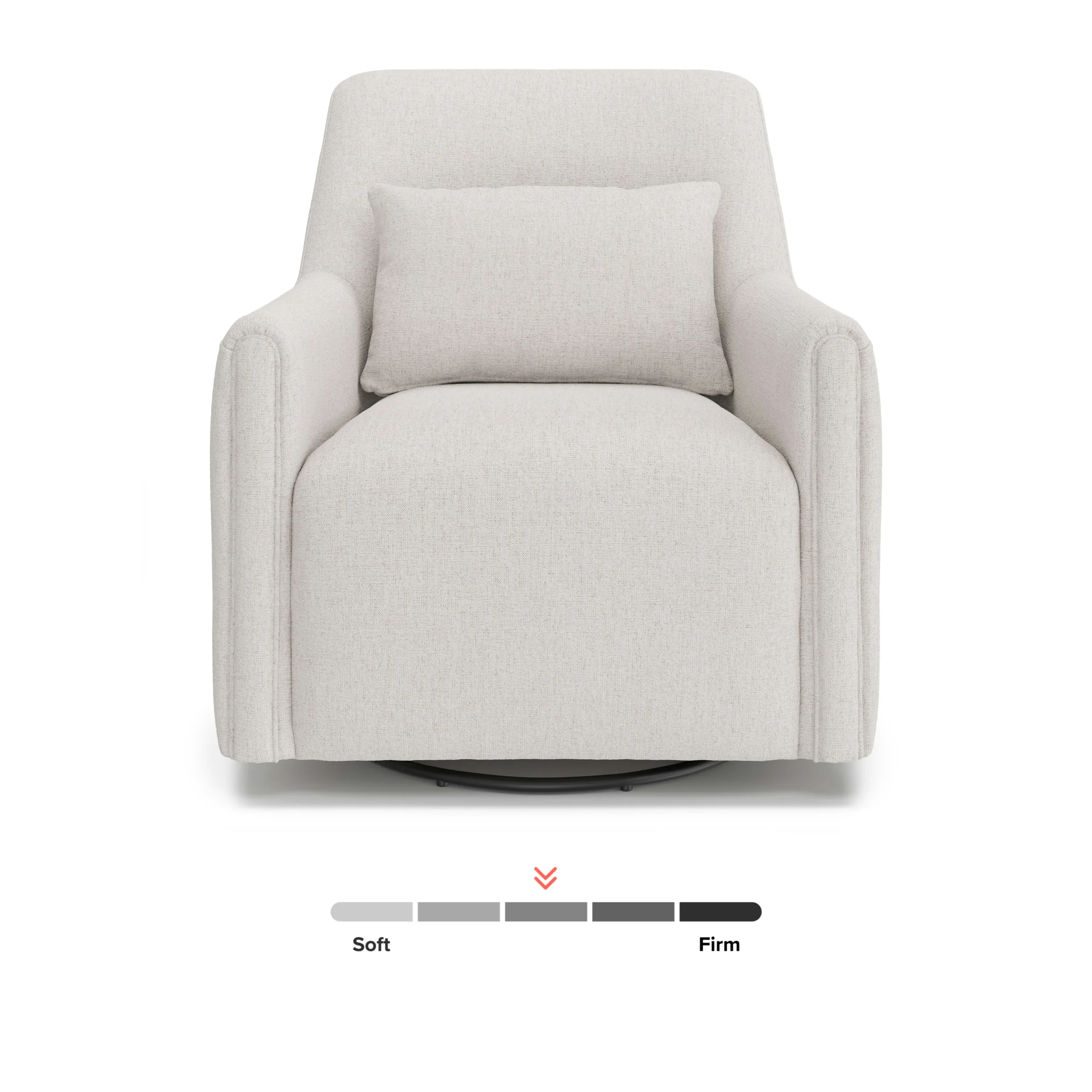 Winslow 29.5_ Swivel Glider Chair - Napa White - Image 7