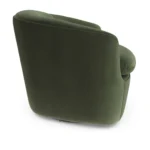 Turoy 32.5_ Velvet Swivel Lounge Chair - Hale Fir Green