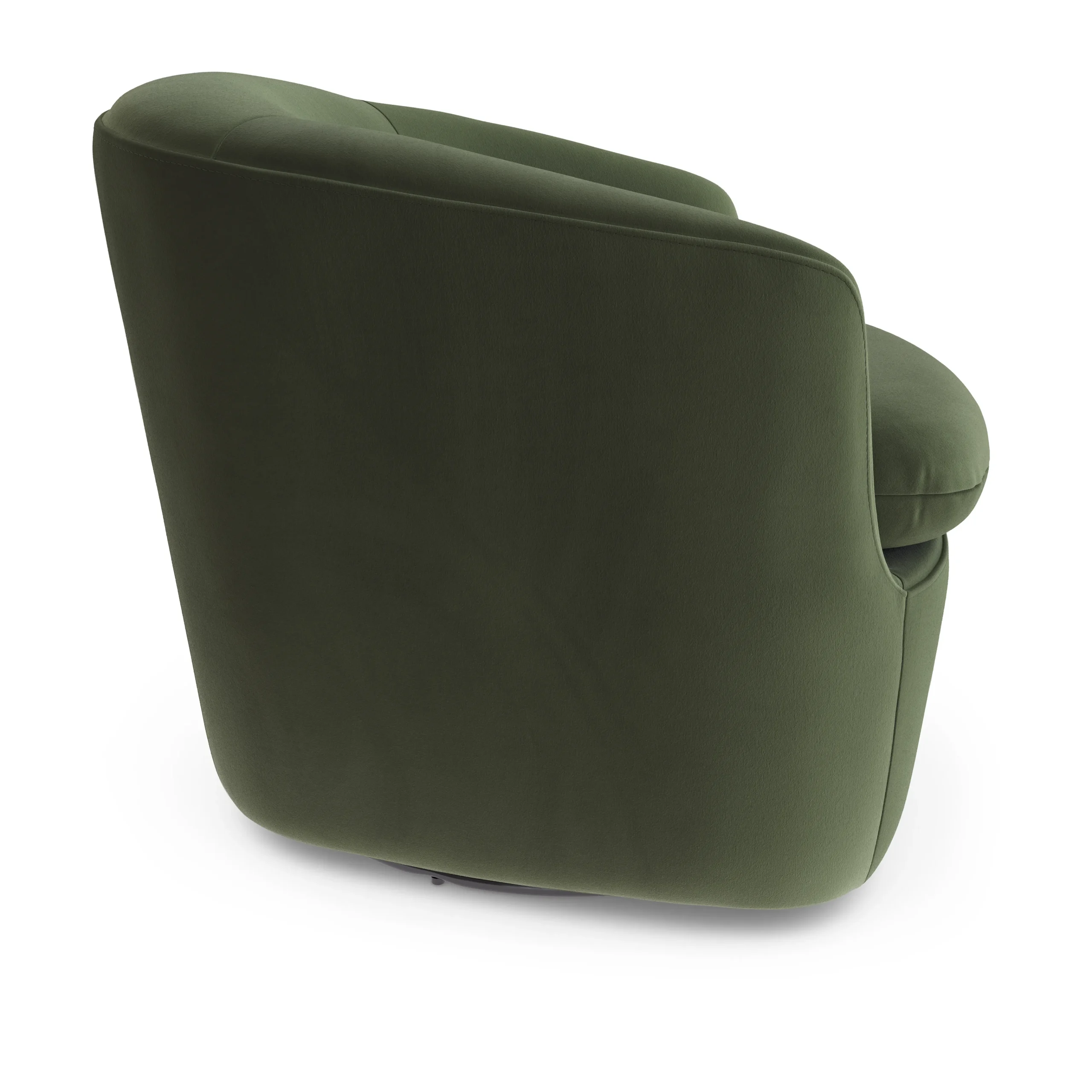 Turoy 32.5_ Velvet Swivel Lounge Chair - Hale Fir Green - Image 5