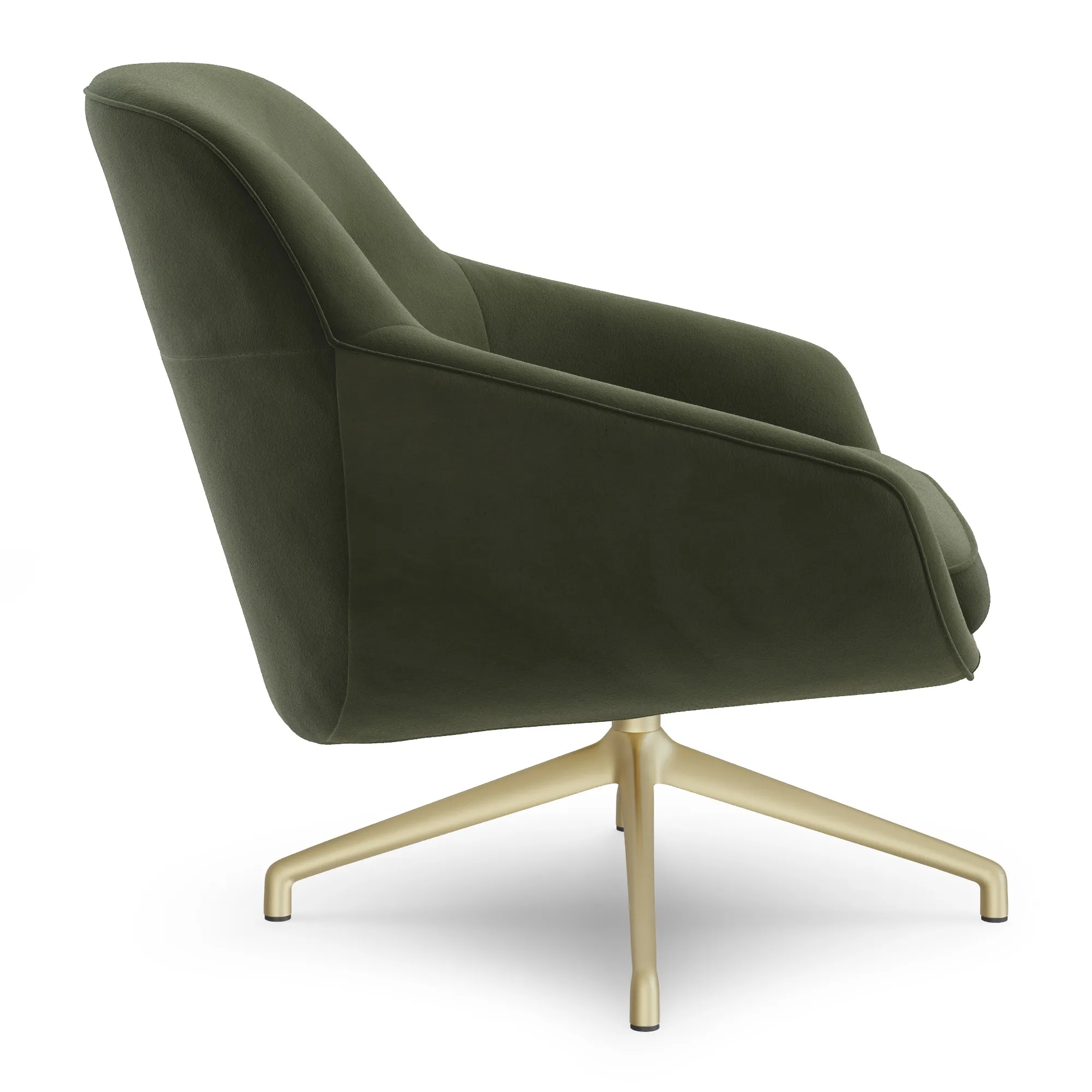 Sterling 33_ Velvet Swivel Chair - Hale Fir Green - Image 7