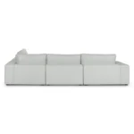 Beta 133.5_ Left Modular Conversational Sectional - Welsh Gray