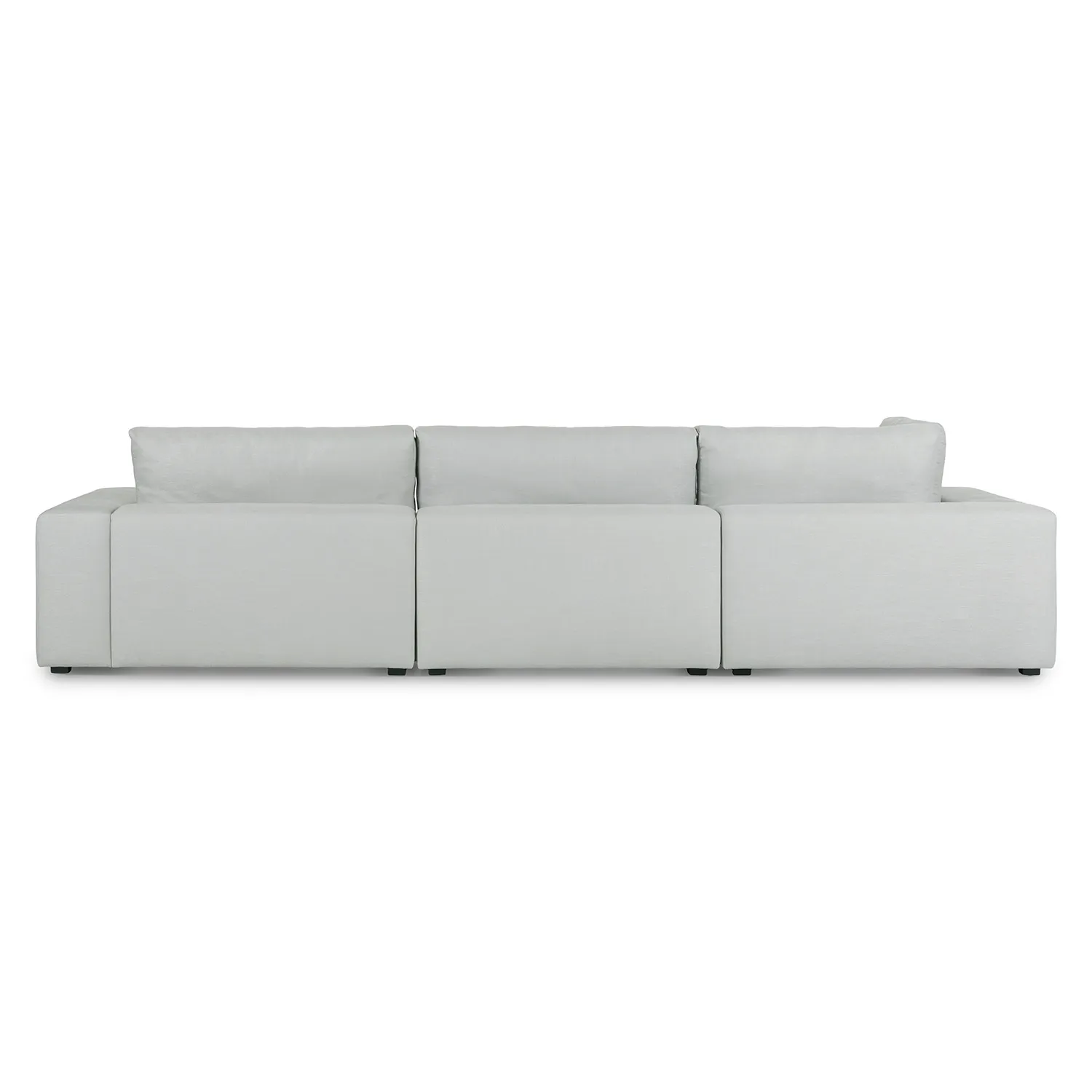 Beta 133.5_ Left Modular Sectional - Welsh Gray - Image 5
