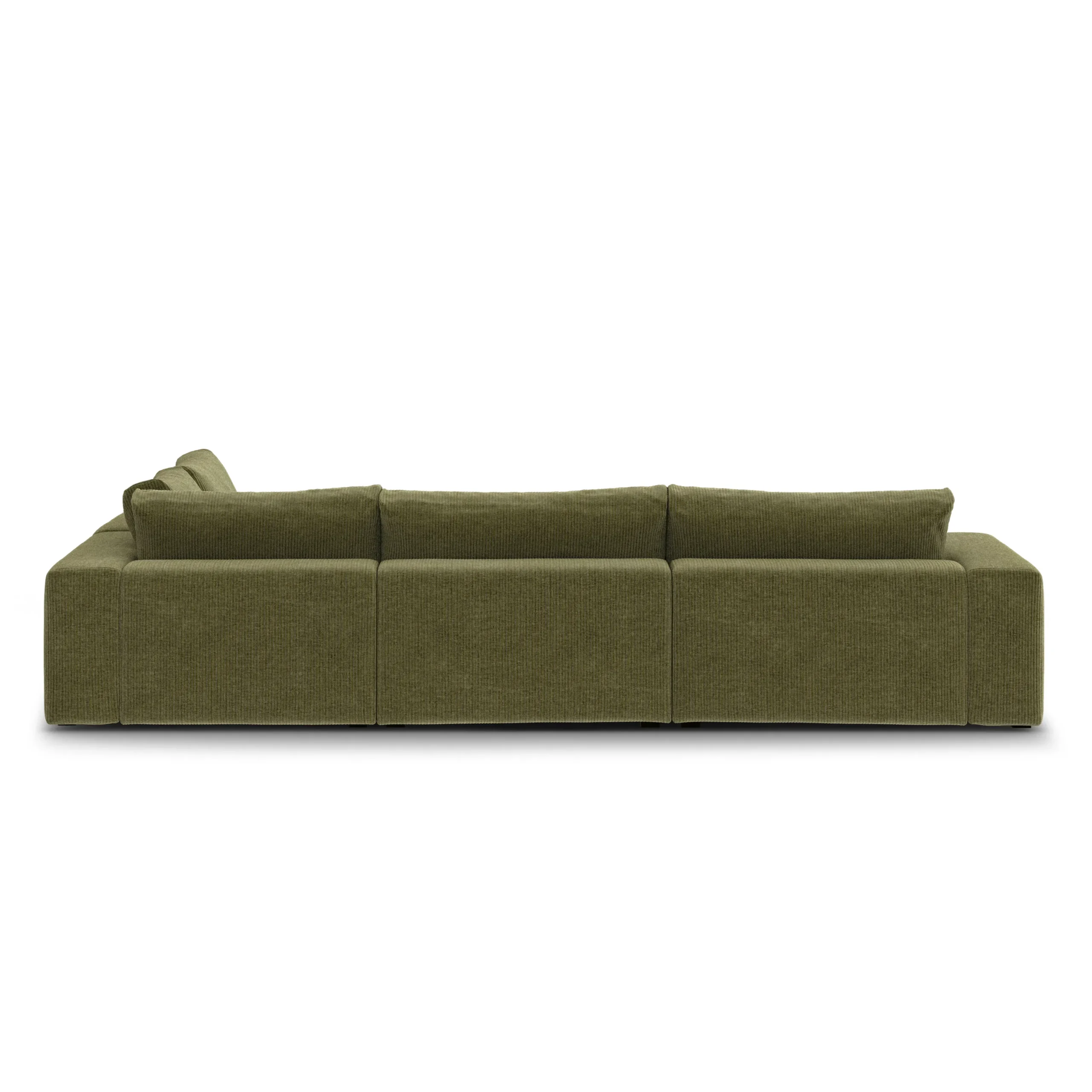 Beta 133.5_ Modular L Sectional - Cypress Green - Image 5