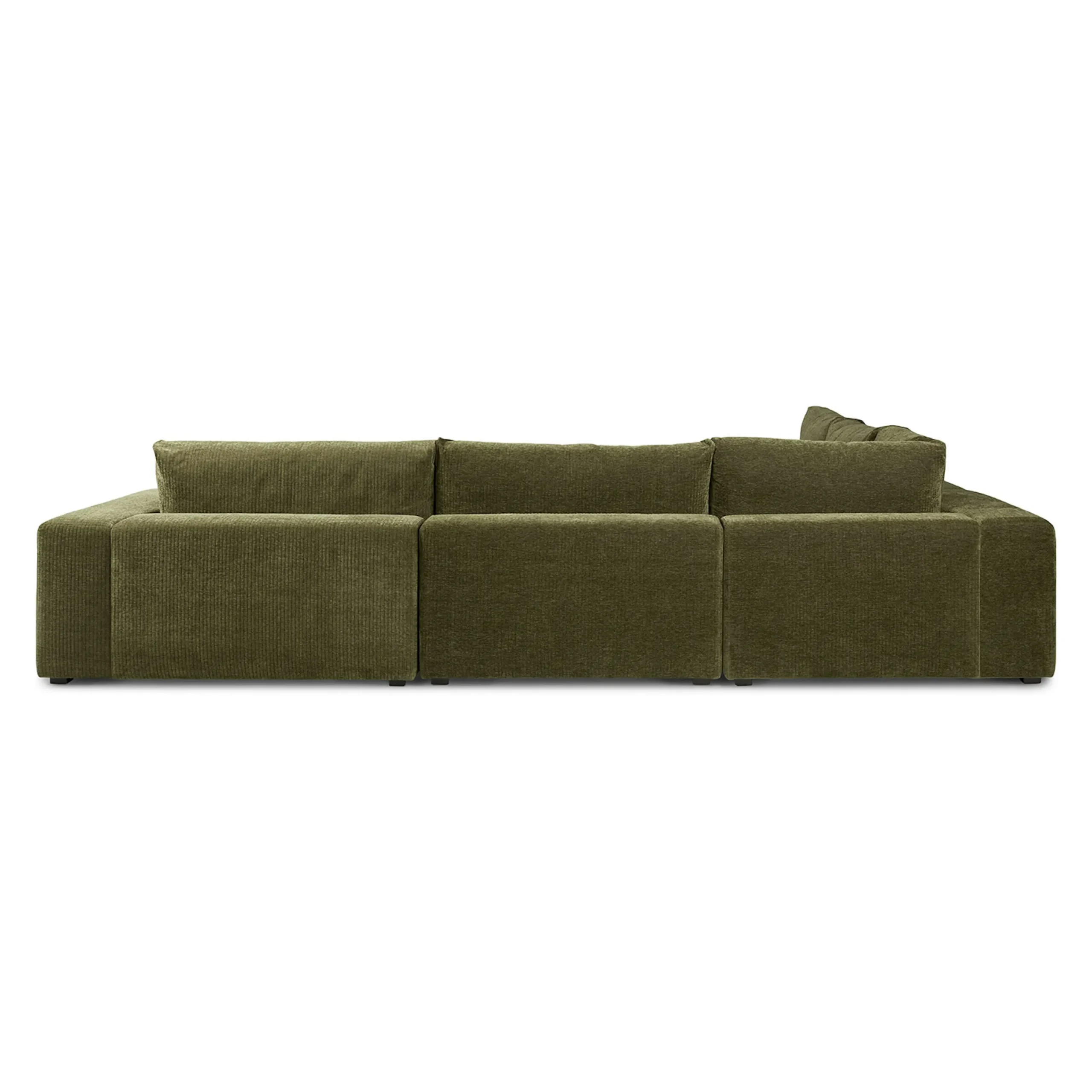 Beta 133.5_ Right Modular Conversational Sectional - Cypress Green - Image 5