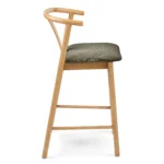 Fonra Counter Stool - Oak and Algonquin Green