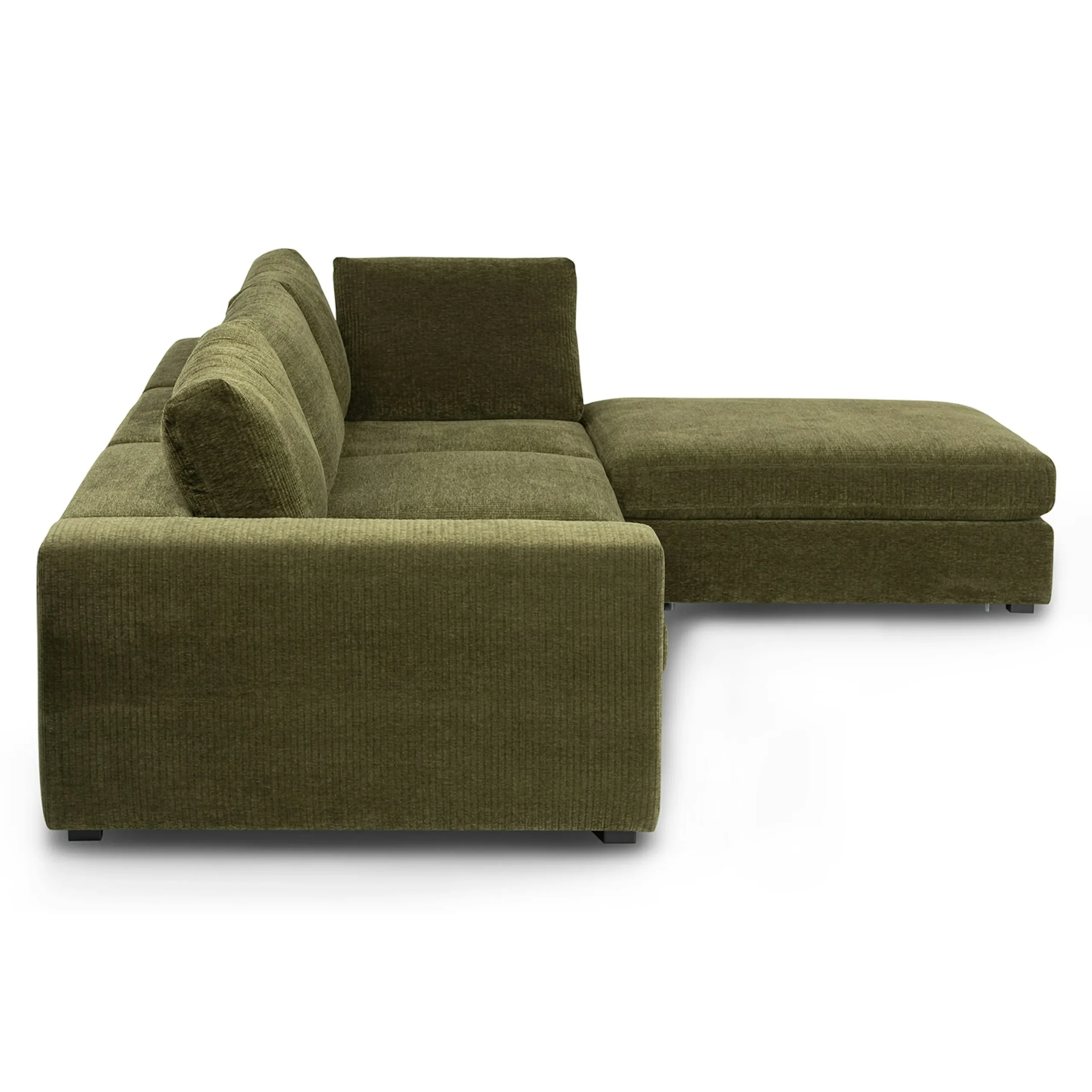 Beta 133.5_ Right Modular Sectional - Cypress Green - Image 5