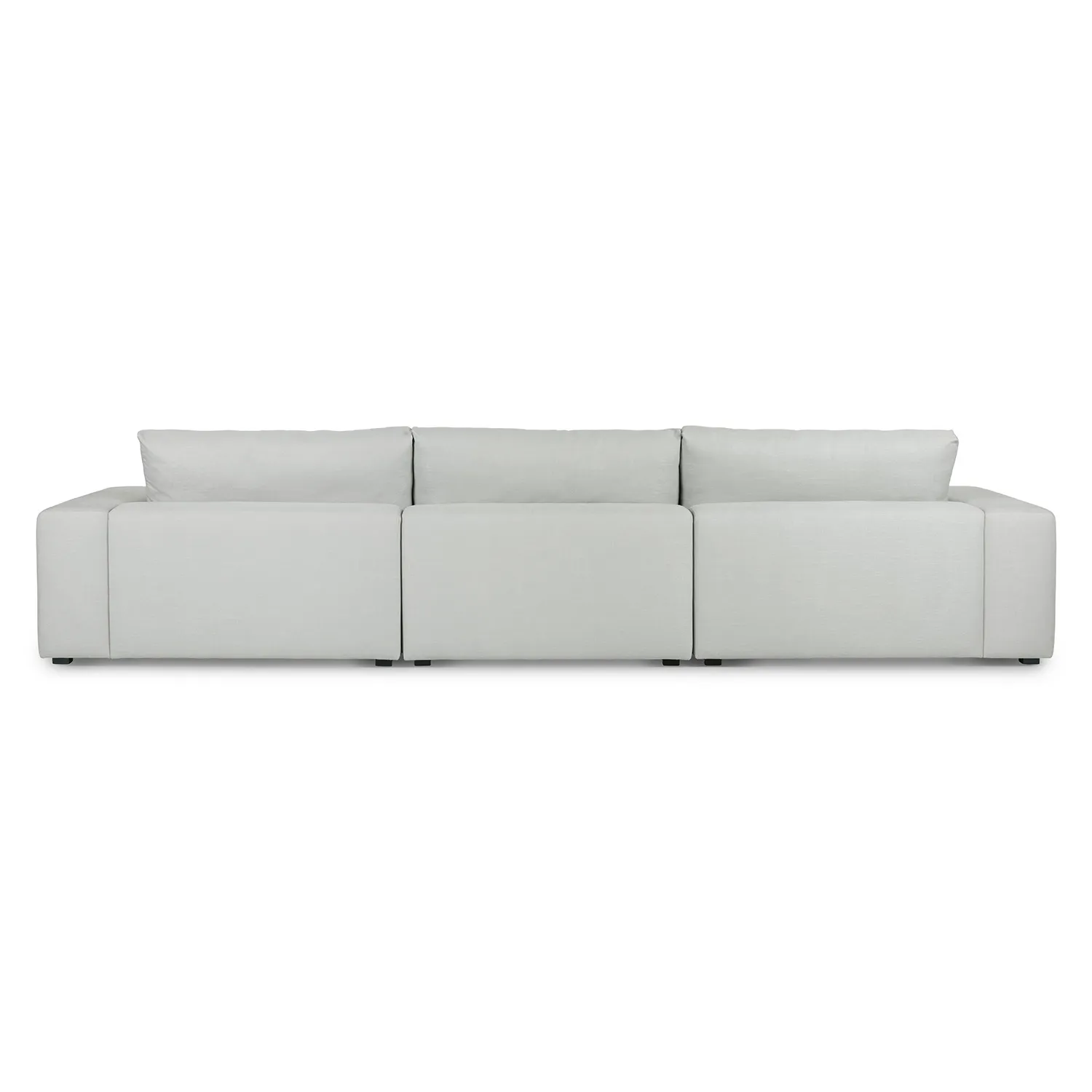 Beta 137.5_ Left Modular Chaise Sectional - Welsh Gray - Image 5