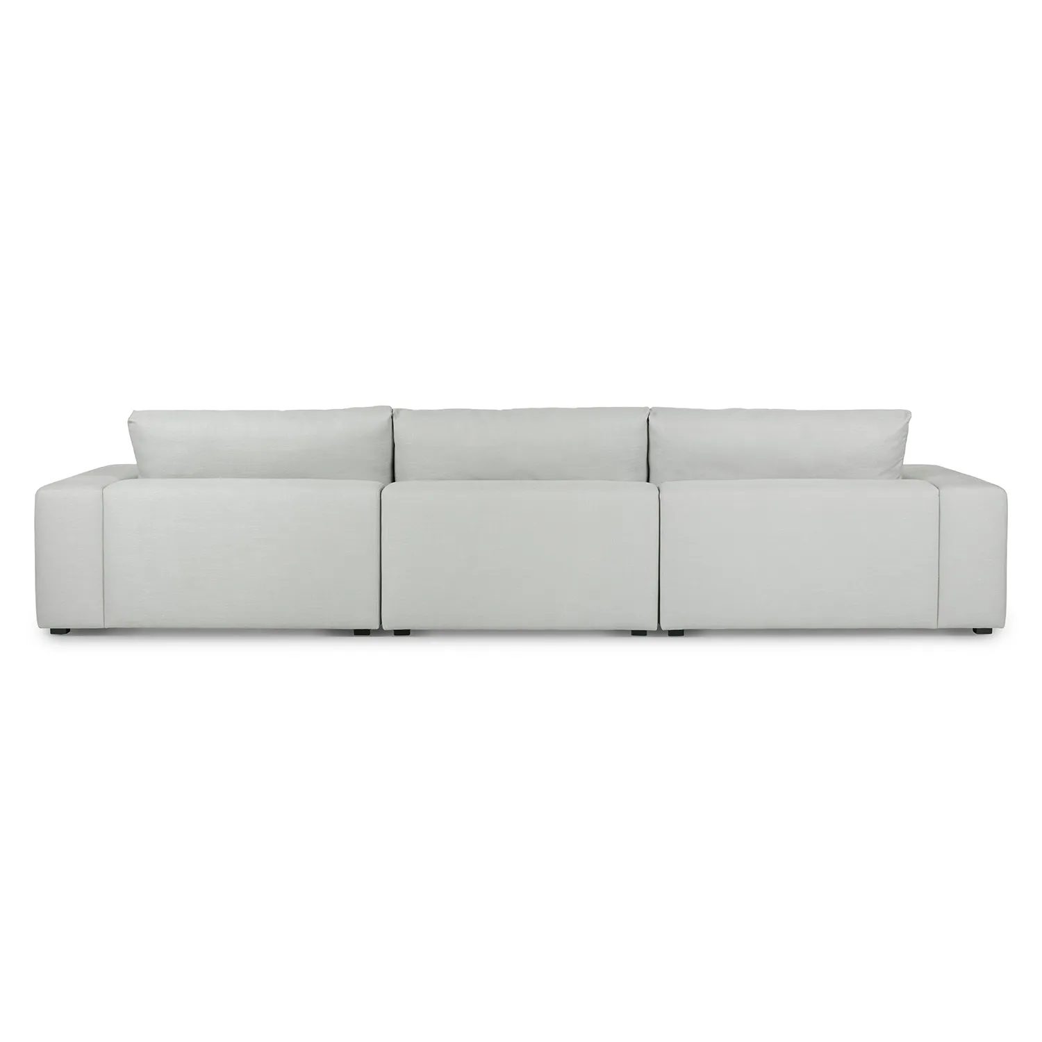 Beta 137.5_ Right Modular Chaise Sectional - Welsh Gray - Image 5