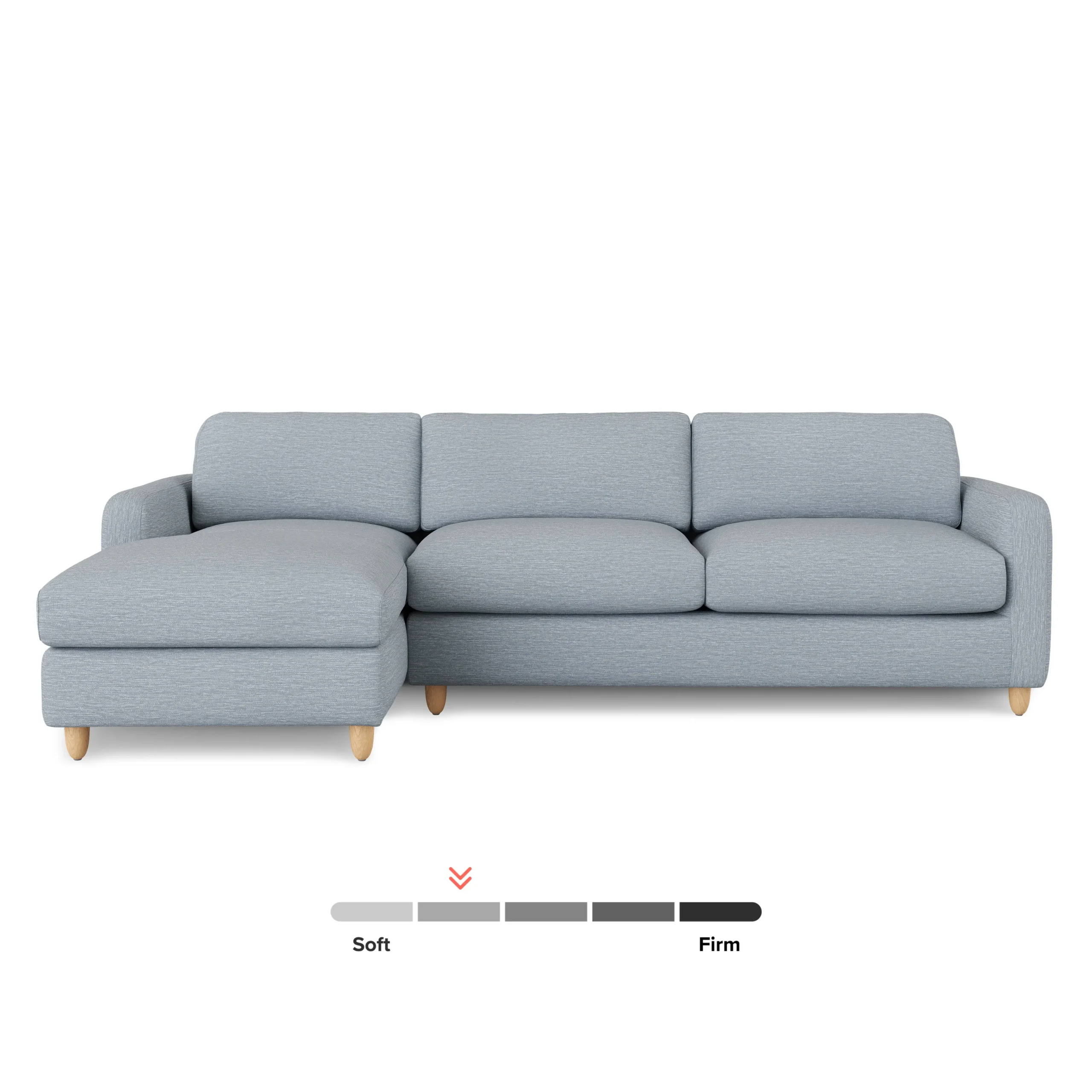 Vati 114_ Left Storage Sleeper Sectional - Natural Oak and Silver Light Blue - Image 5