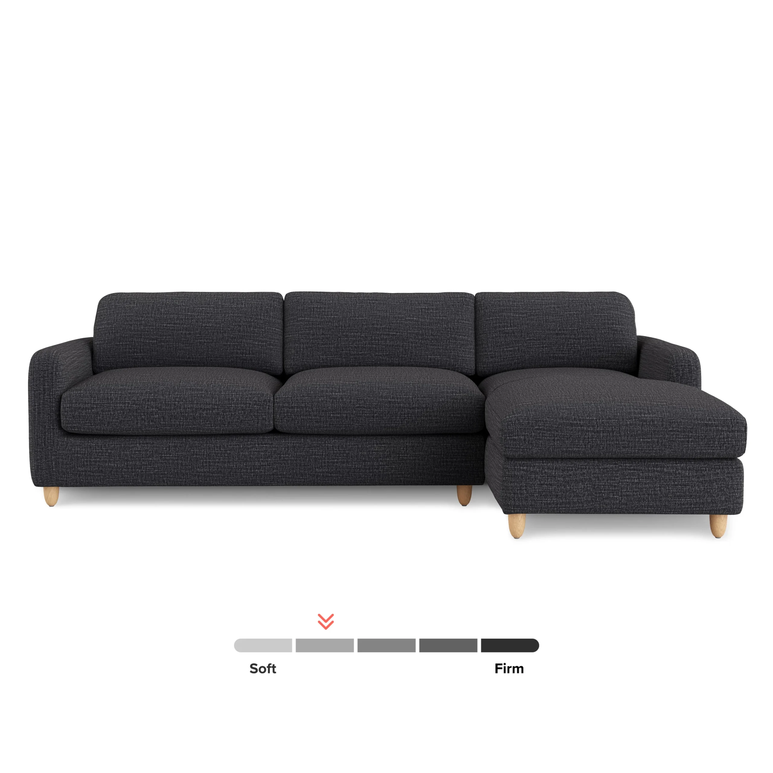 Vati 114_ Right Storage Sleeper Sectional - Natural Oak and Napa Charcoal - Image 5