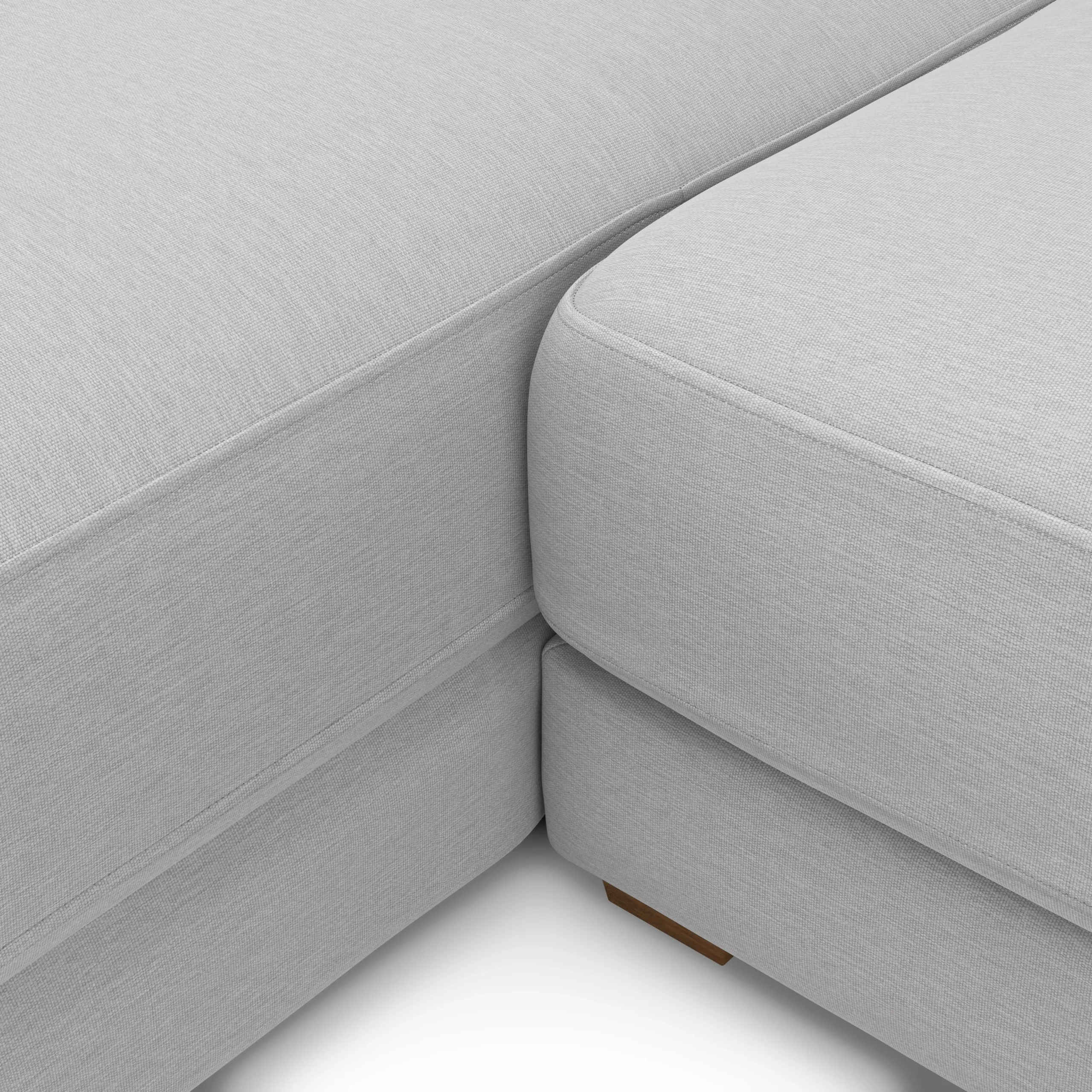 Dawn 100_ Left Sectional - Silver Ivory - Image 5