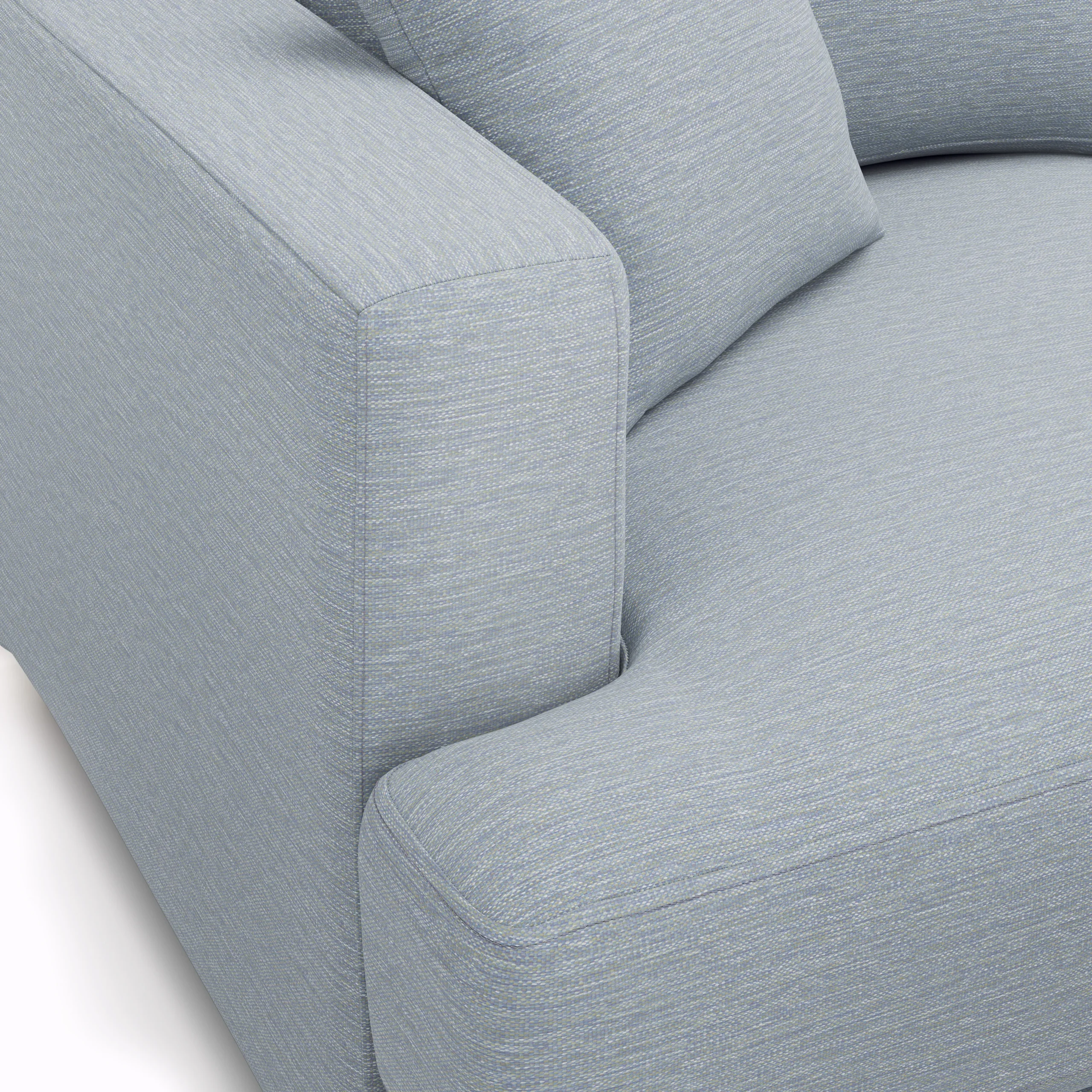 Dawn 100_ Right Sectional - Silver Light Blue - Image 5
