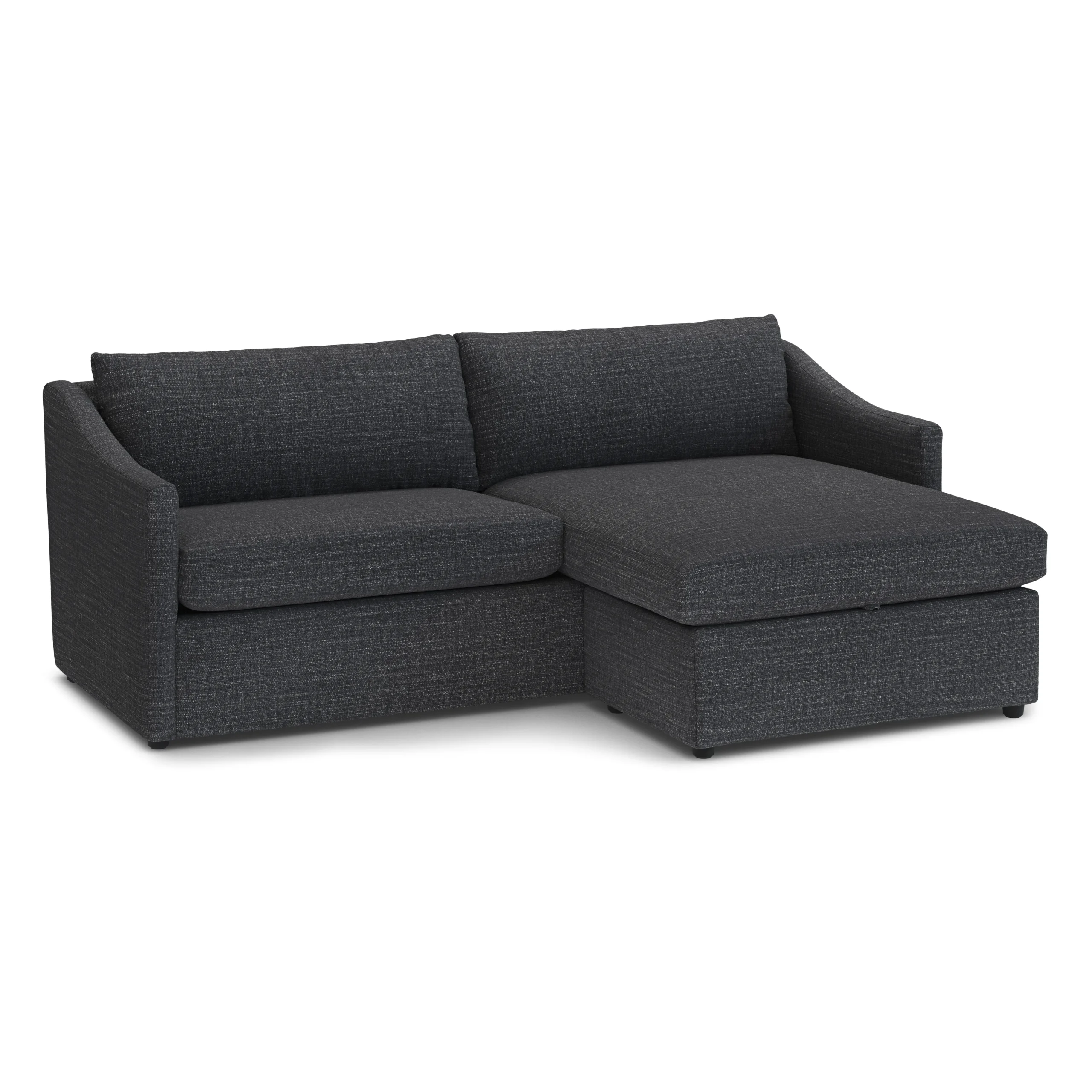 Landry 84.5_ Reversible Storage Sectional - Napa Charcoal - Image 5