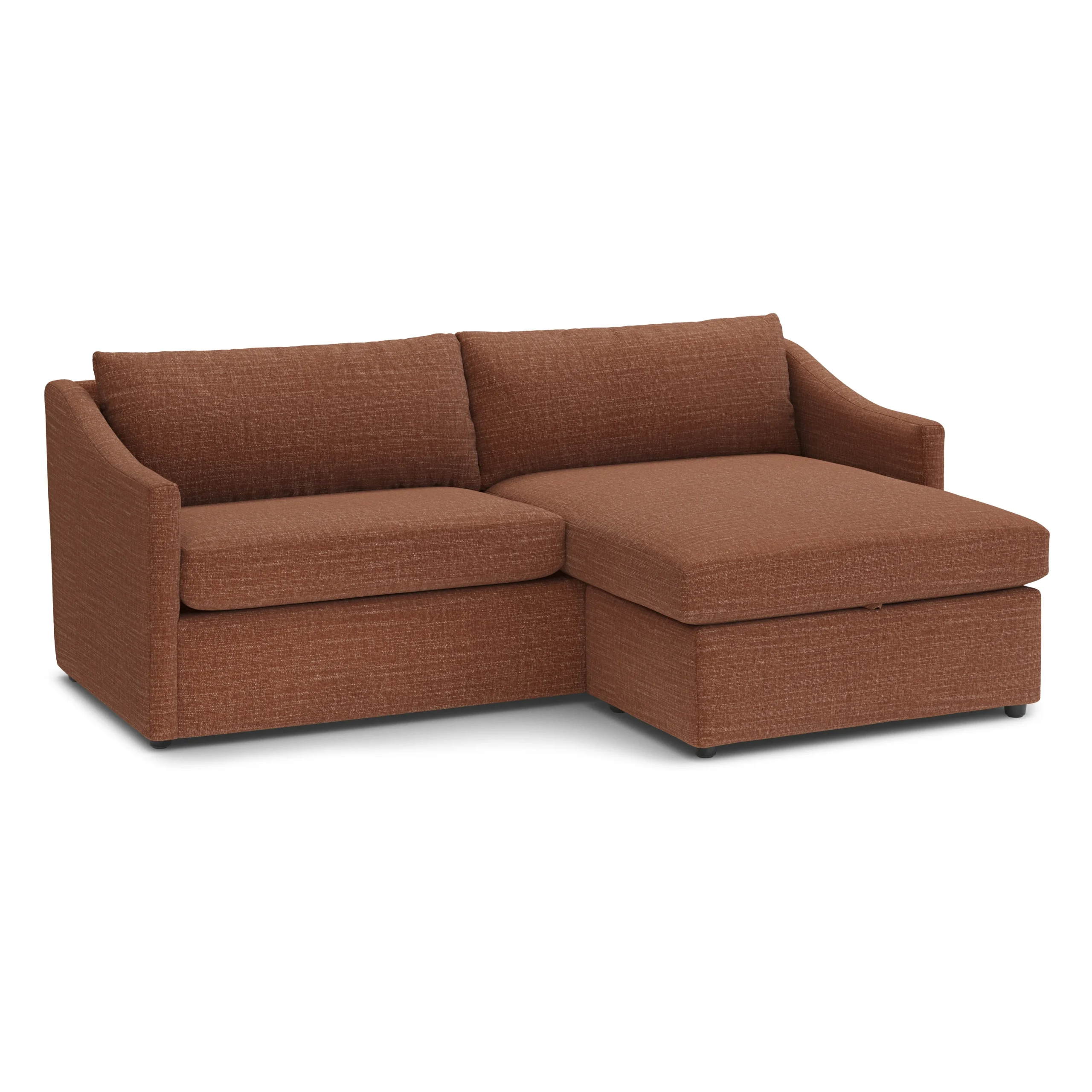 Landry 84.5_ Reversible Storage Sectional - Napa Rust - Image 5