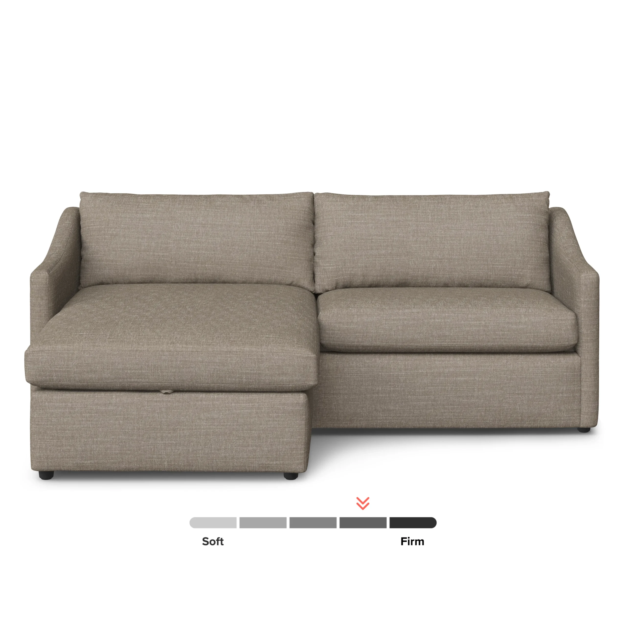Landry 84.5_ Reversible Storage Sectional - Napa Taupe - Image 5