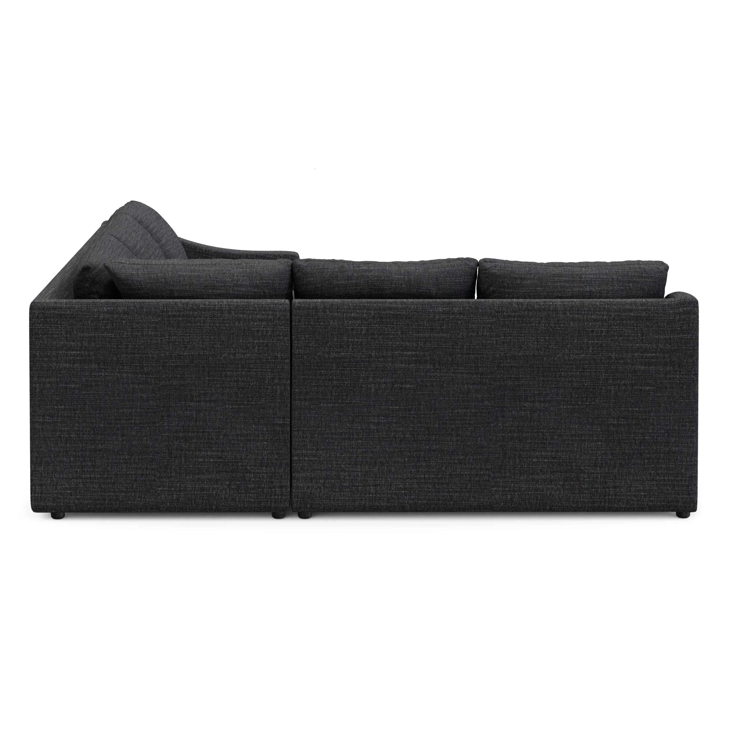 Landry 91_ Corner Sectional - Napa Charcoal - Image 5