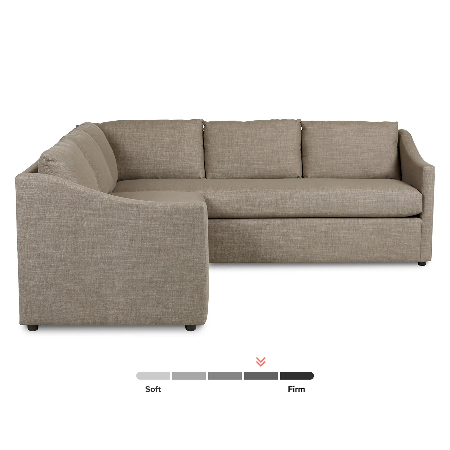 Landry 91_ Corner Sectional - Napa Taupe - Image 5