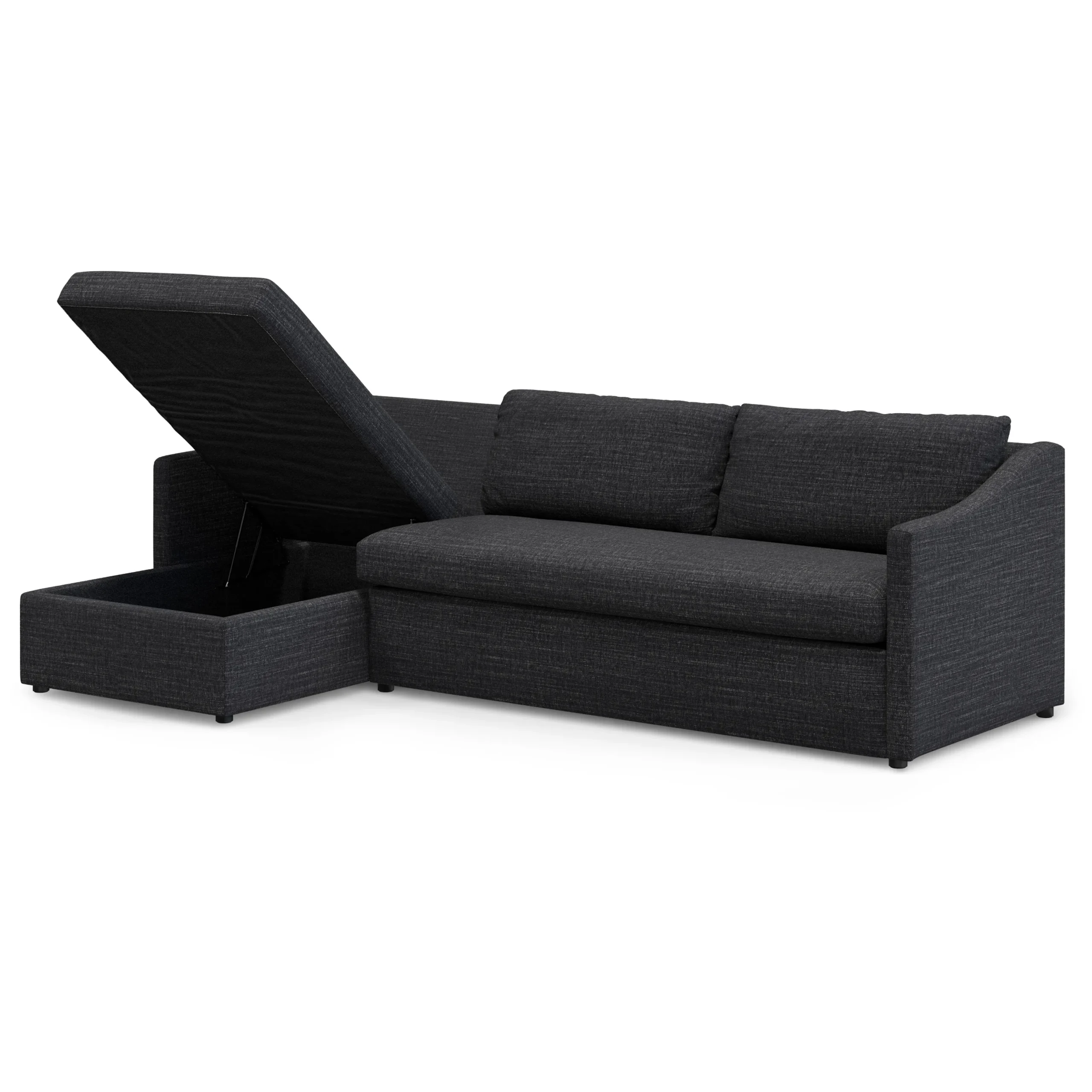 Landry 109_ Left Storage Sleeper Sectional - Napa Charcoal - Image 5