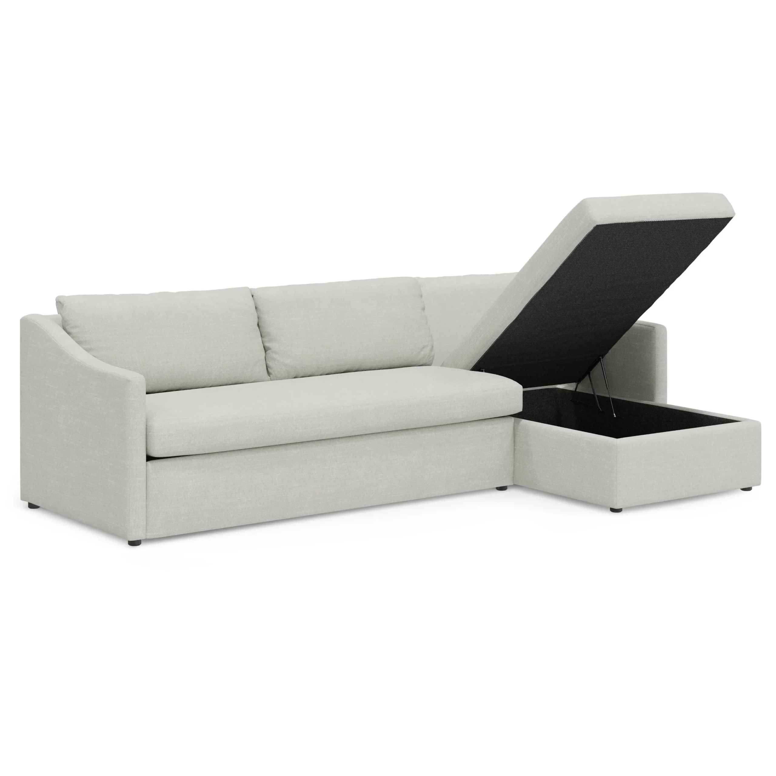 Landry 109_ Right Storage Sleeper Sectional - Napa Dove - Image 5