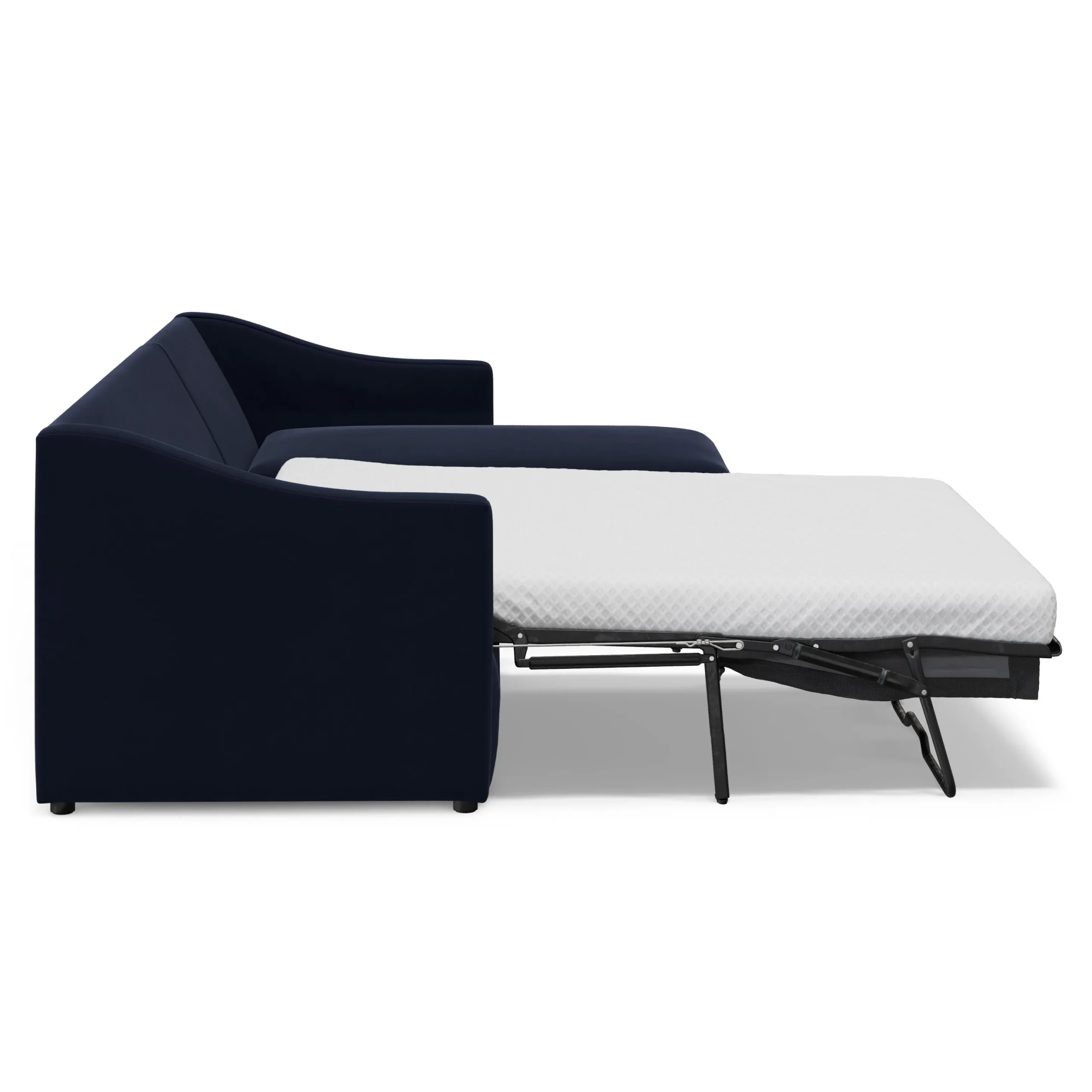 Landry 109_ Velvet Right Storage Sleeper Sectional - Hale Ink - Image 3
