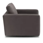 Riley 42_ Grand Velvet Swivel Chair - Hale Warm Gray