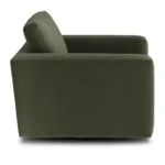 Riley 42_ Grand Velvet Swivel Chair - Hale Fir Green