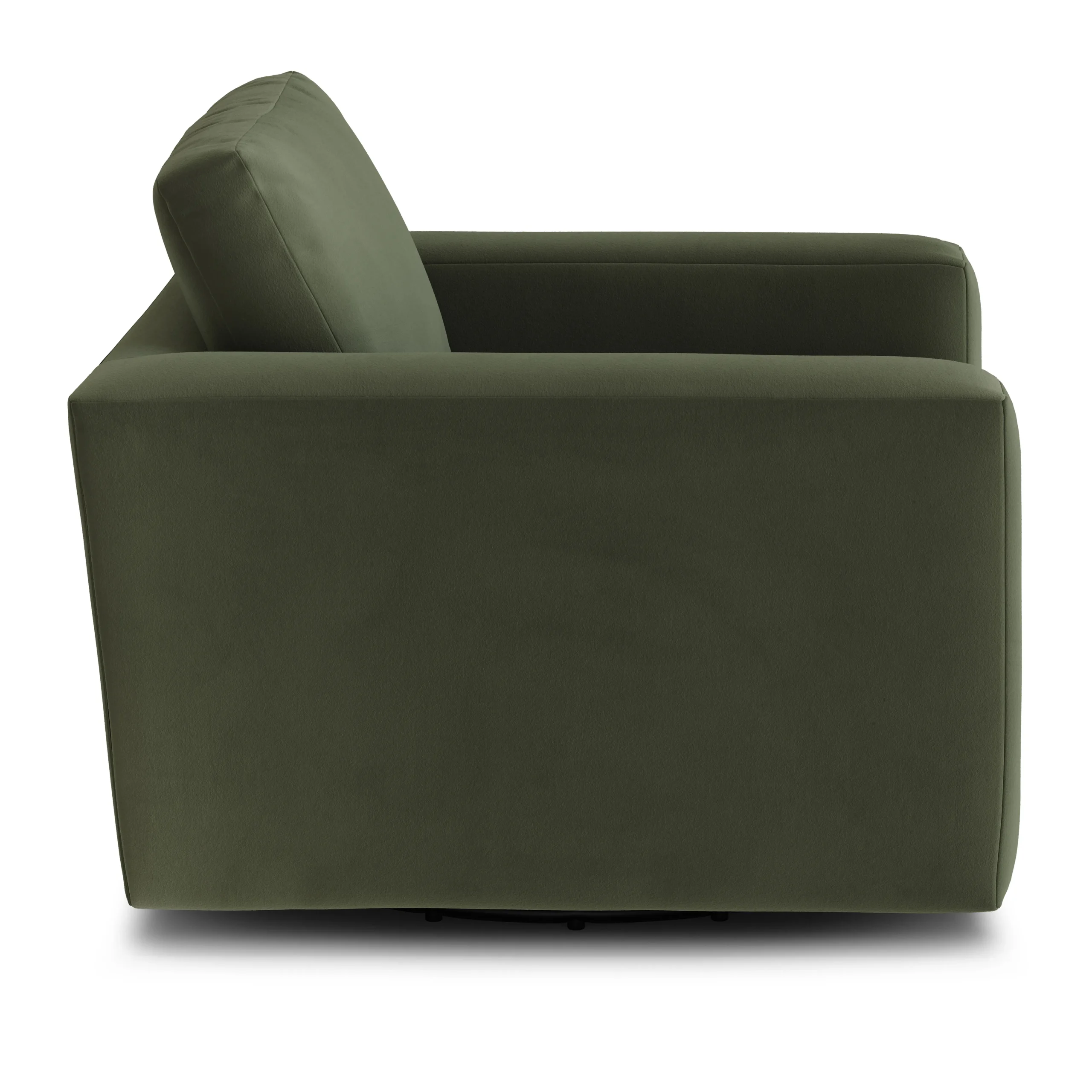 Riley 42_ Grand Velvet Swivel Chair - Hale Fir Green - Image 7