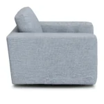 Riley 42_ Grand Swivel Chair - Silver Light Blue