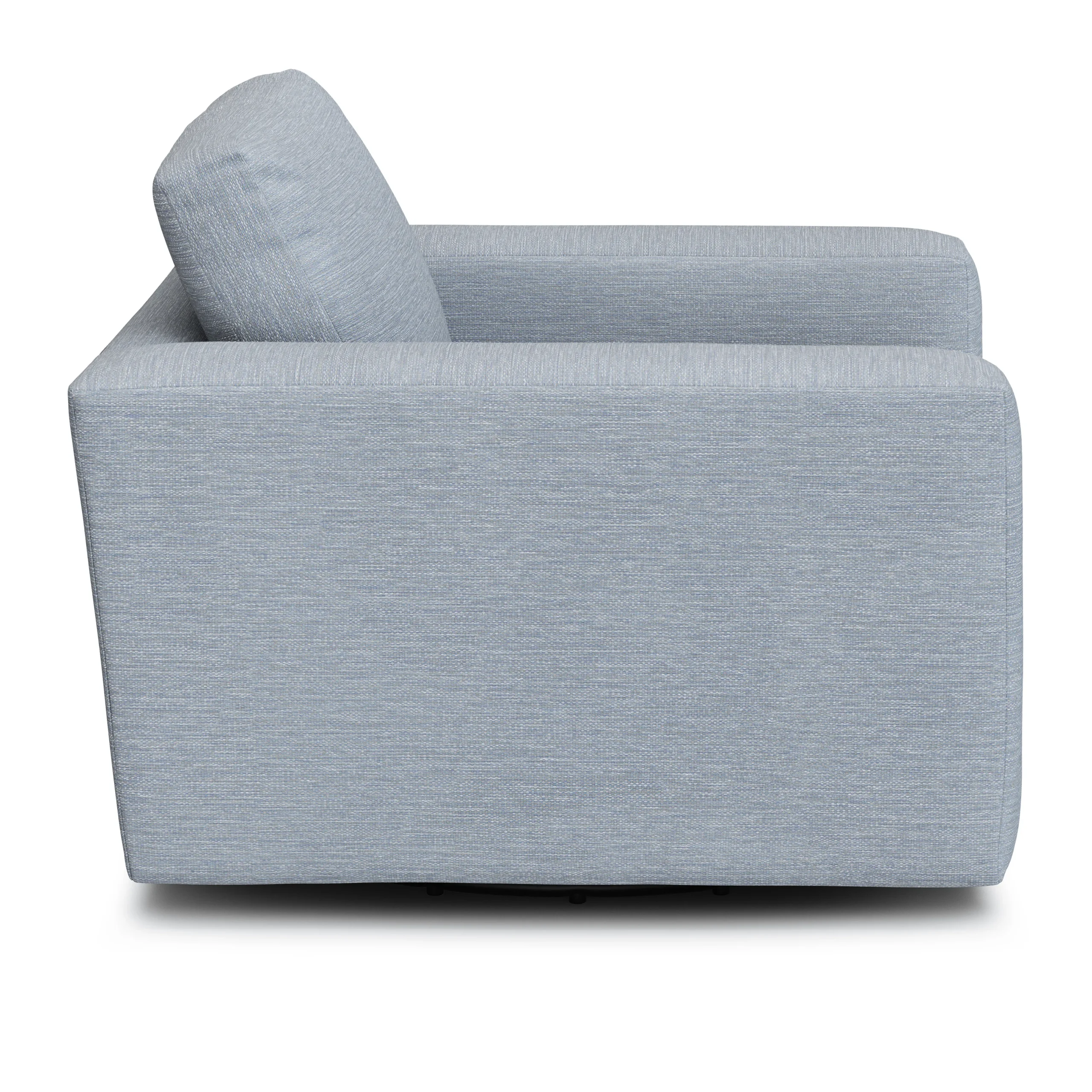 Riley 42_ Grand Swivel Chair - Silver Light Blue - Image 7