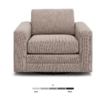 Riley 42_ Grand Swivel Chair - Napa Quartz