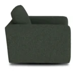 Riley 42_ Grand Swivel Chair - Green Wool Bouclé