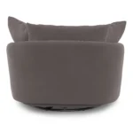 Leigh 47_ Velvet Grand Swivel Lounge Chair - Hale Warm Gray