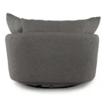 Leigh 47_ Grand Swivel Lounge Chair - Silver Gray
