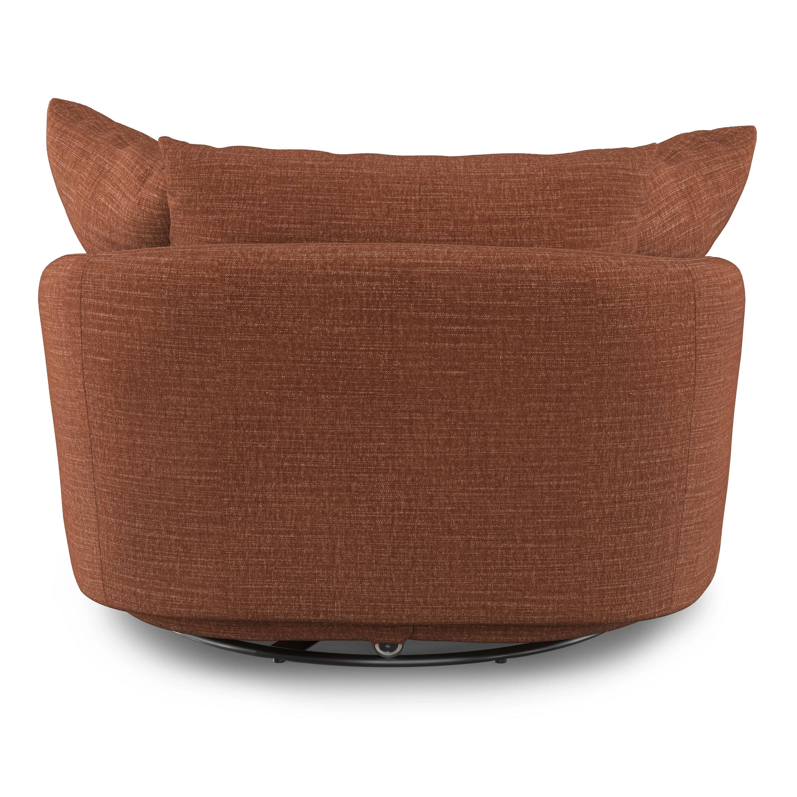 Leigh 47_ Grand Swivel Lounge Chair - Napa Rust - Image 11