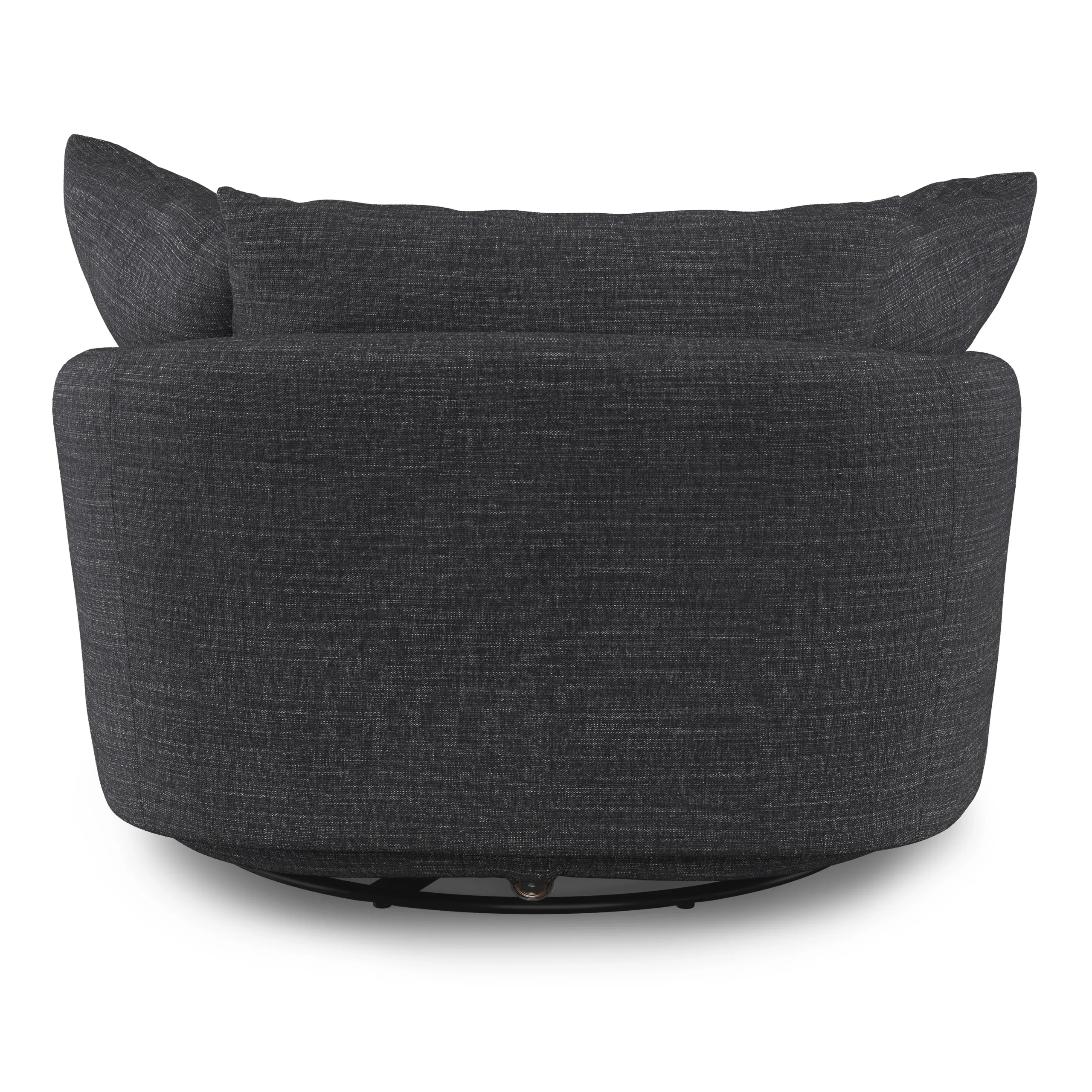 Leigh 47_ Grand Swivel Lounge Chair - Napa Charcoal - Image 7