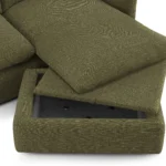 Leigh 86_ Reversible Storage Sleeper Sectional - Napa Moss