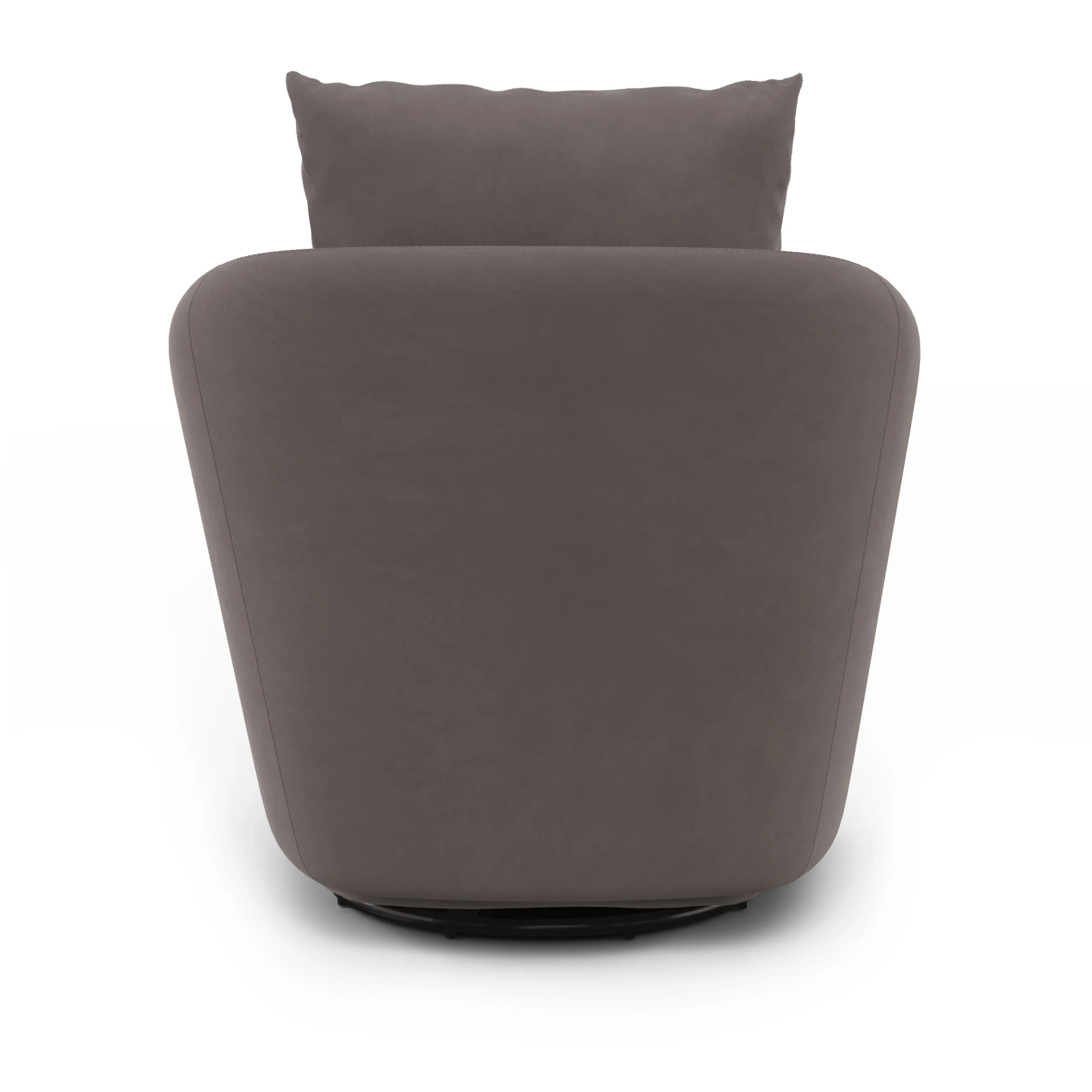 Leigh 33_ Velvet Swivel Lounge Chair - Hale Warm Gray - Image 6