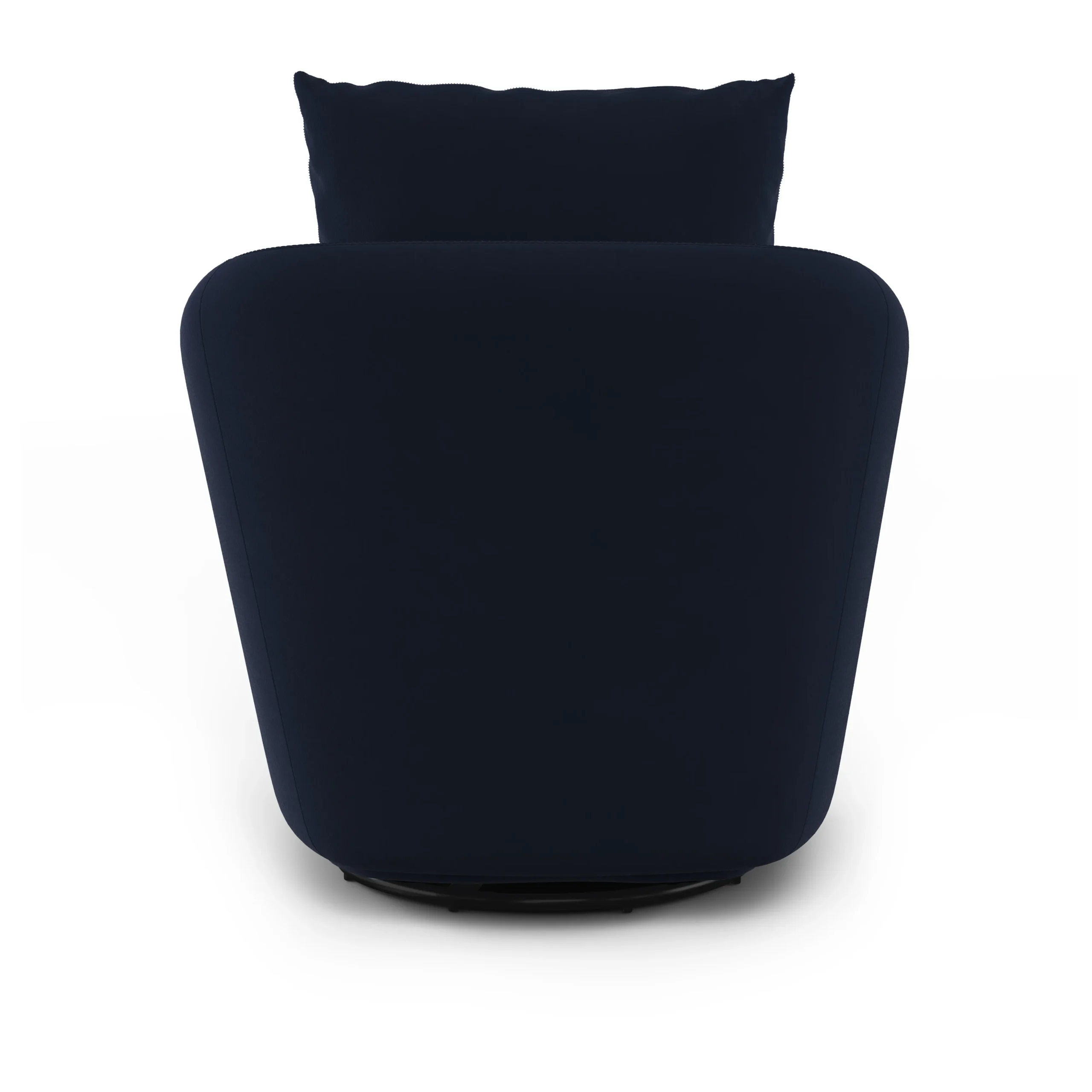 Leigh 33_ Velvet Swivel Lounge Chair - Hale Ink - Image 3