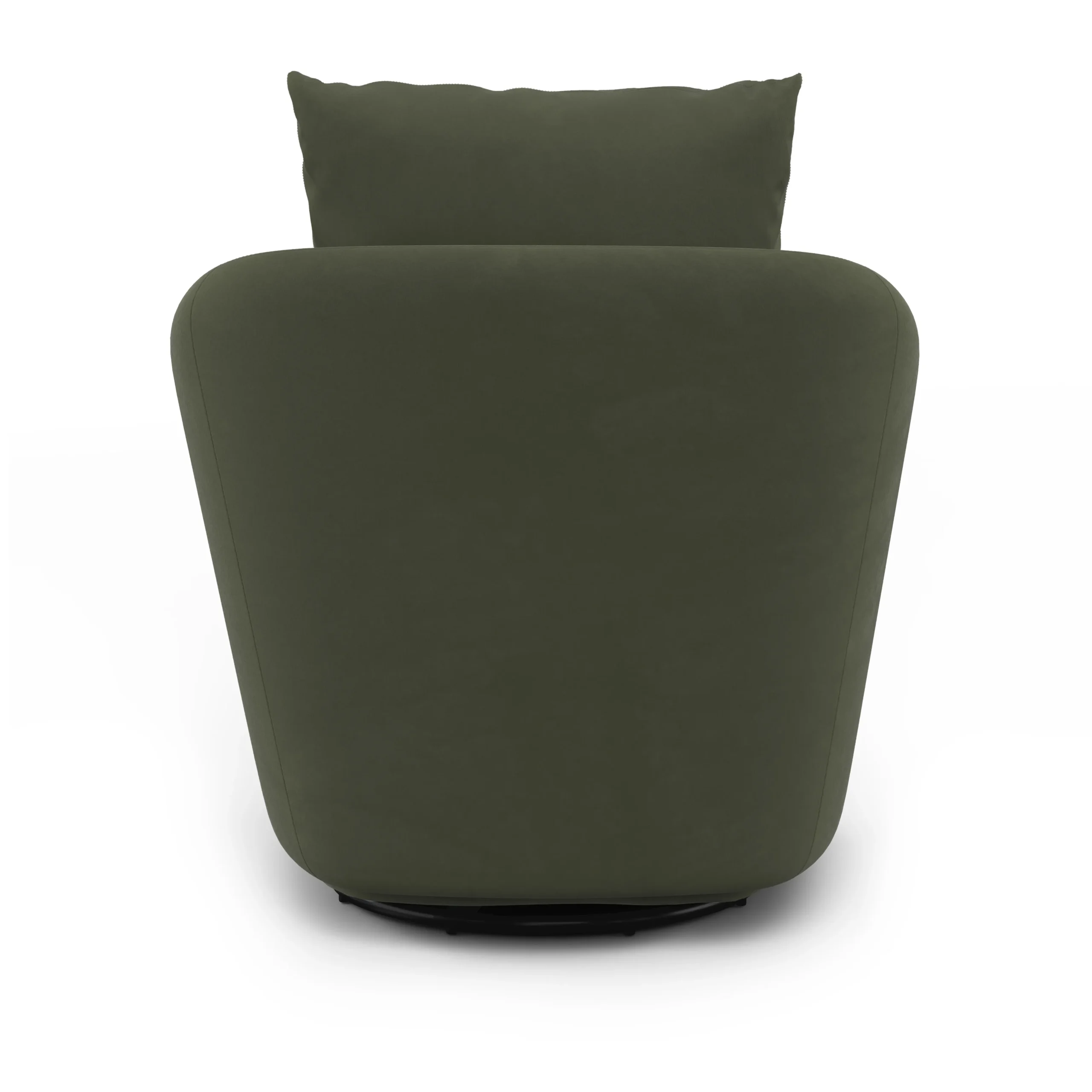 Leigh 33_ Velvet Swivel Lounge Chair - Hale Fir Green - Image 11